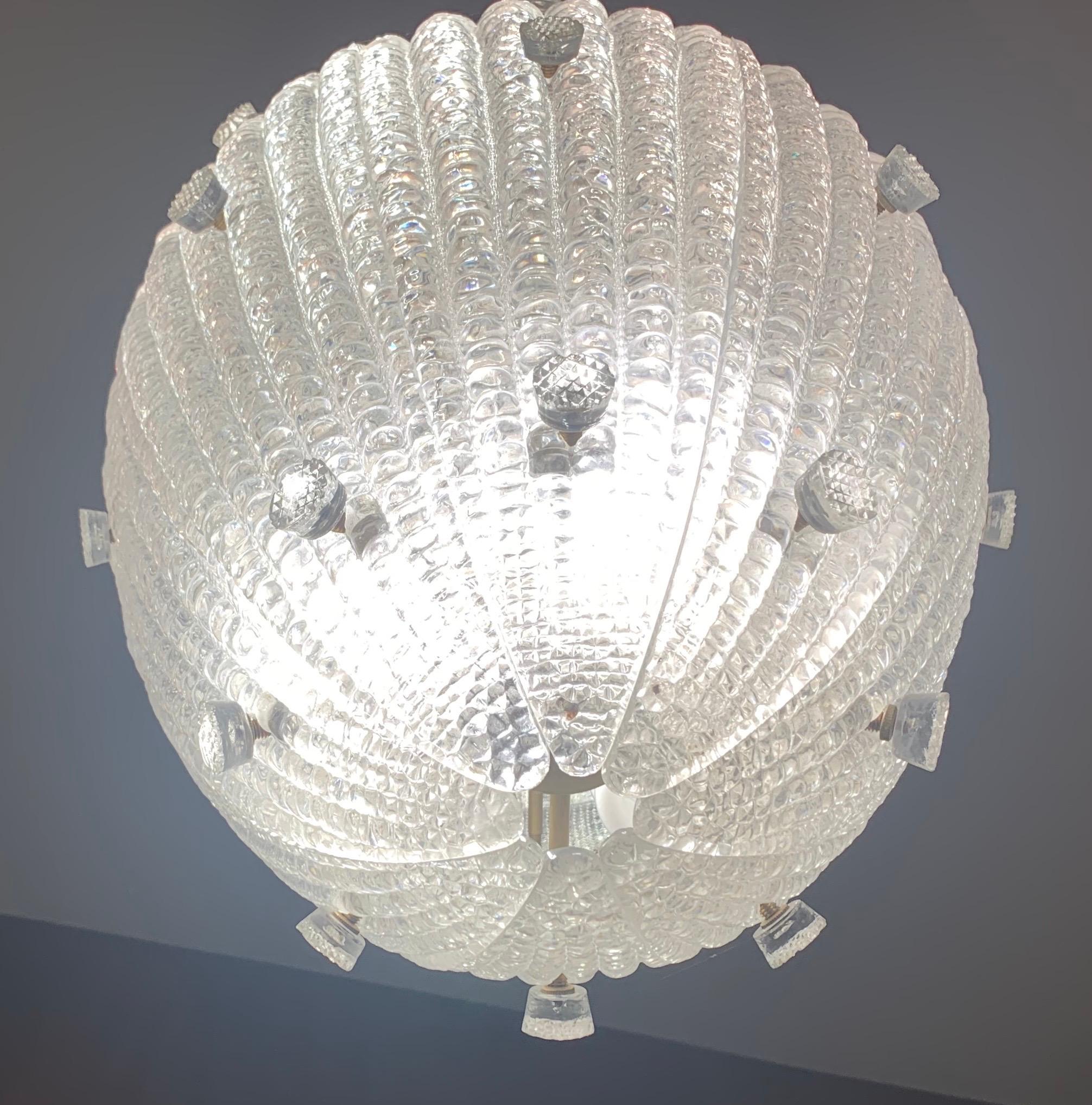 A rare Mid-Century Modern Massive Orrefors Carl Fagerlund pendant panel lantern light fixture
The current height is 55
