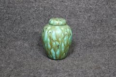 Rare Mid-Century Modern MCM Pottery Vase, Jar with Lid Signed "Beth Salin 1970"