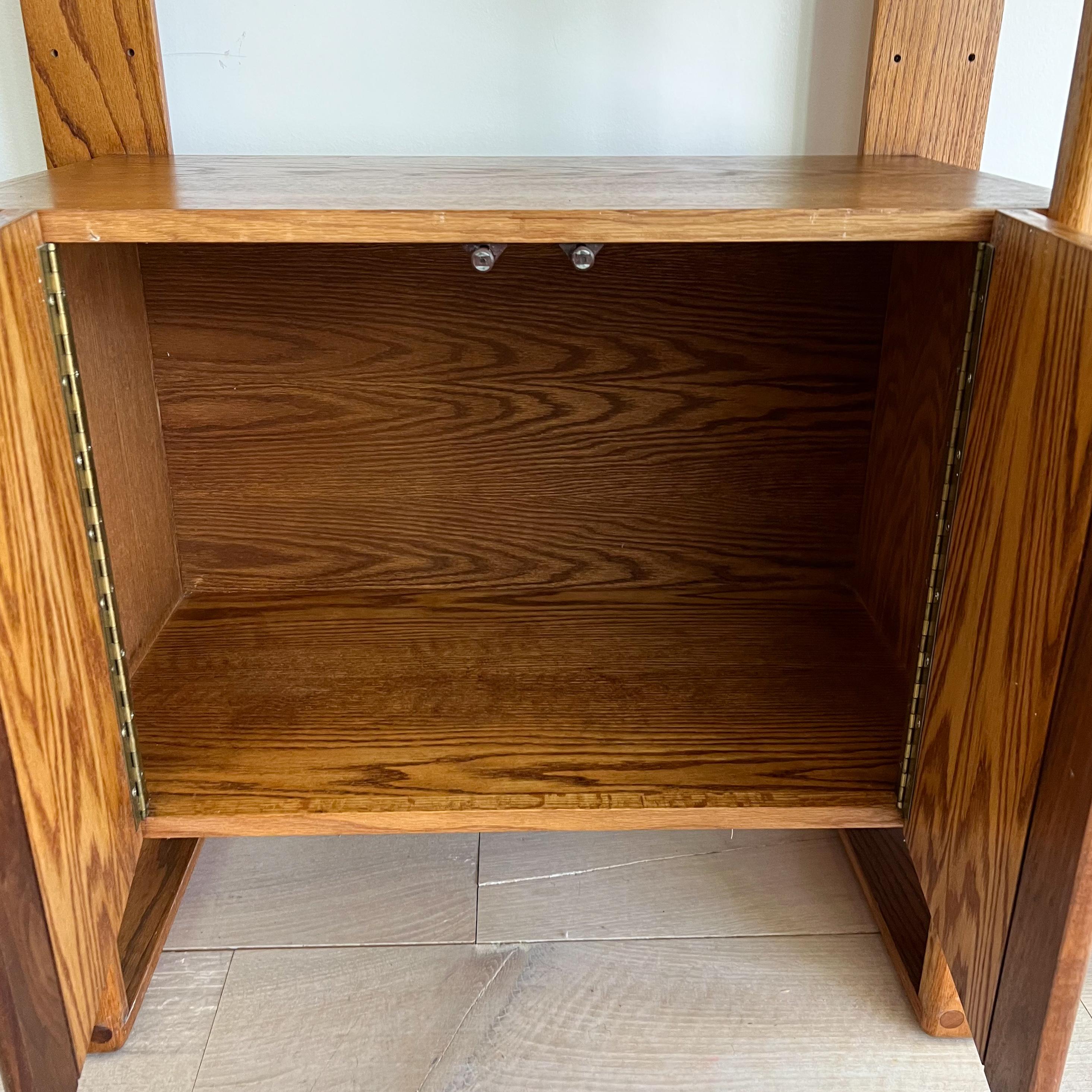 Rare Mid Century Modern Oak Modular Bookcase by Lou Hodges 5