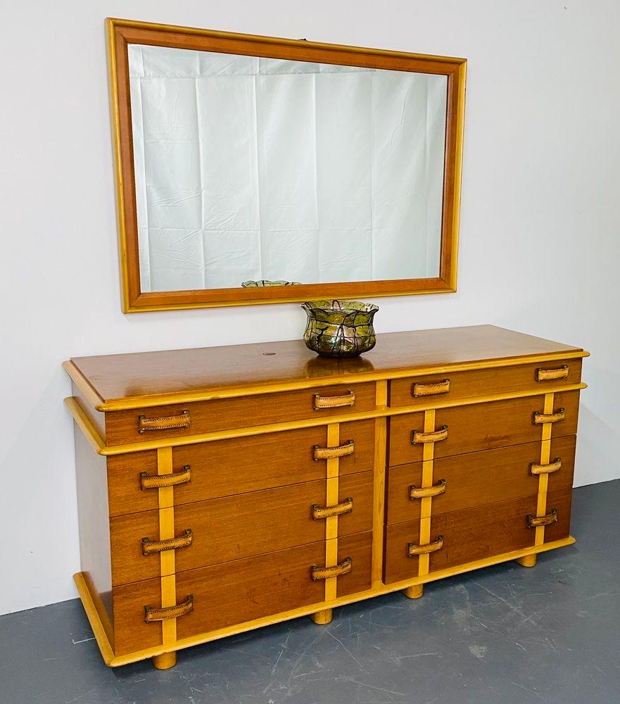 Paul Frankl, John Stuart, Mid-Century Modern Rare Station Wagon Full Bedroom Set For Sale 4