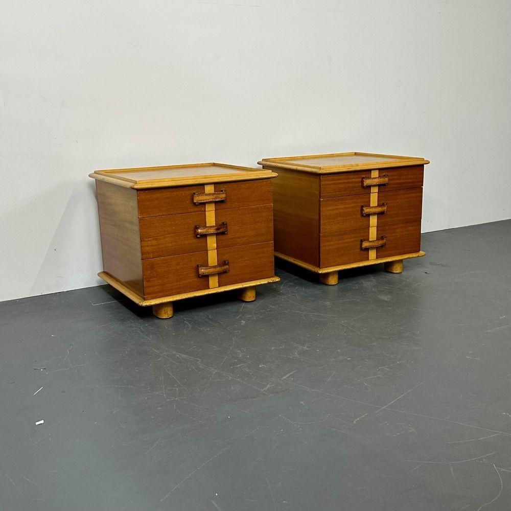 Paul Frankl, John Stuart, Mid-Century Modern Rare Station Wagon Full Bedroom Set For Sale 10