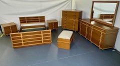 Paul Frankl, John Stuart, Mid-Century Modern Rare Station Wagon Full Bedroom Set