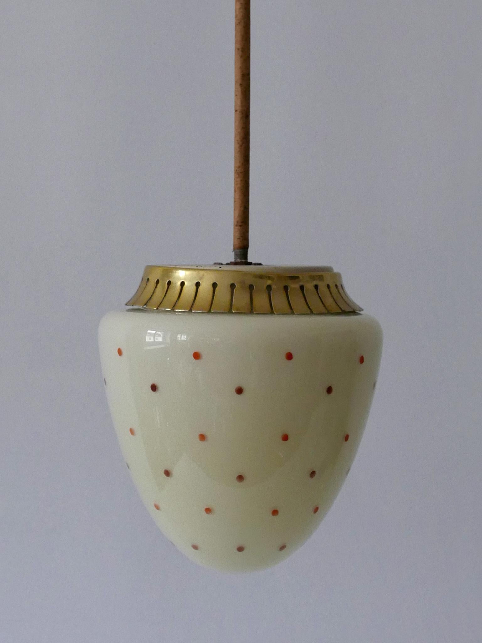 Rare Mid-Century Modern Pendant Lamp, 1950s, Germany 4
