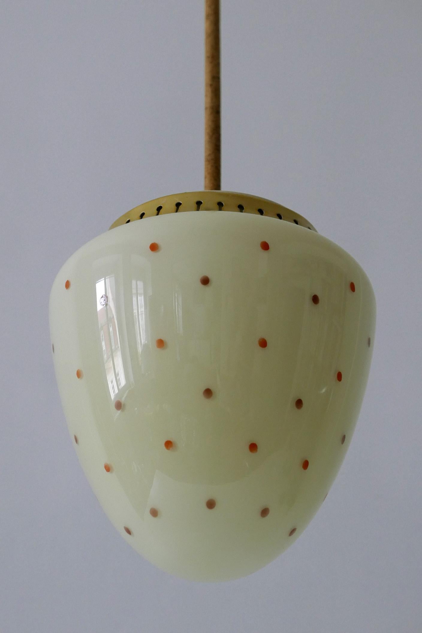 Rare Mid-Century Modern Pendant Lamp, 1950s, Germany 5