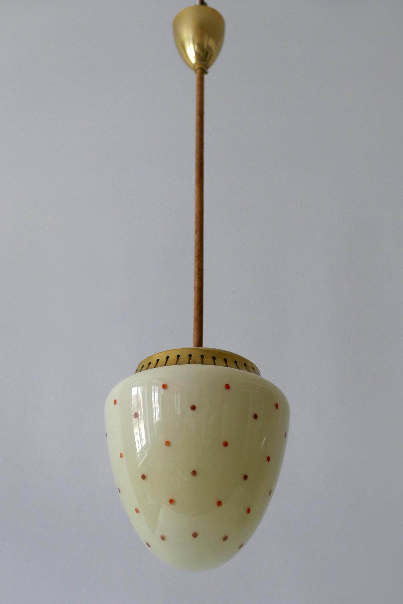 Rare Mid-Century Modern Pendant Lamp, 1950s, Germany 6