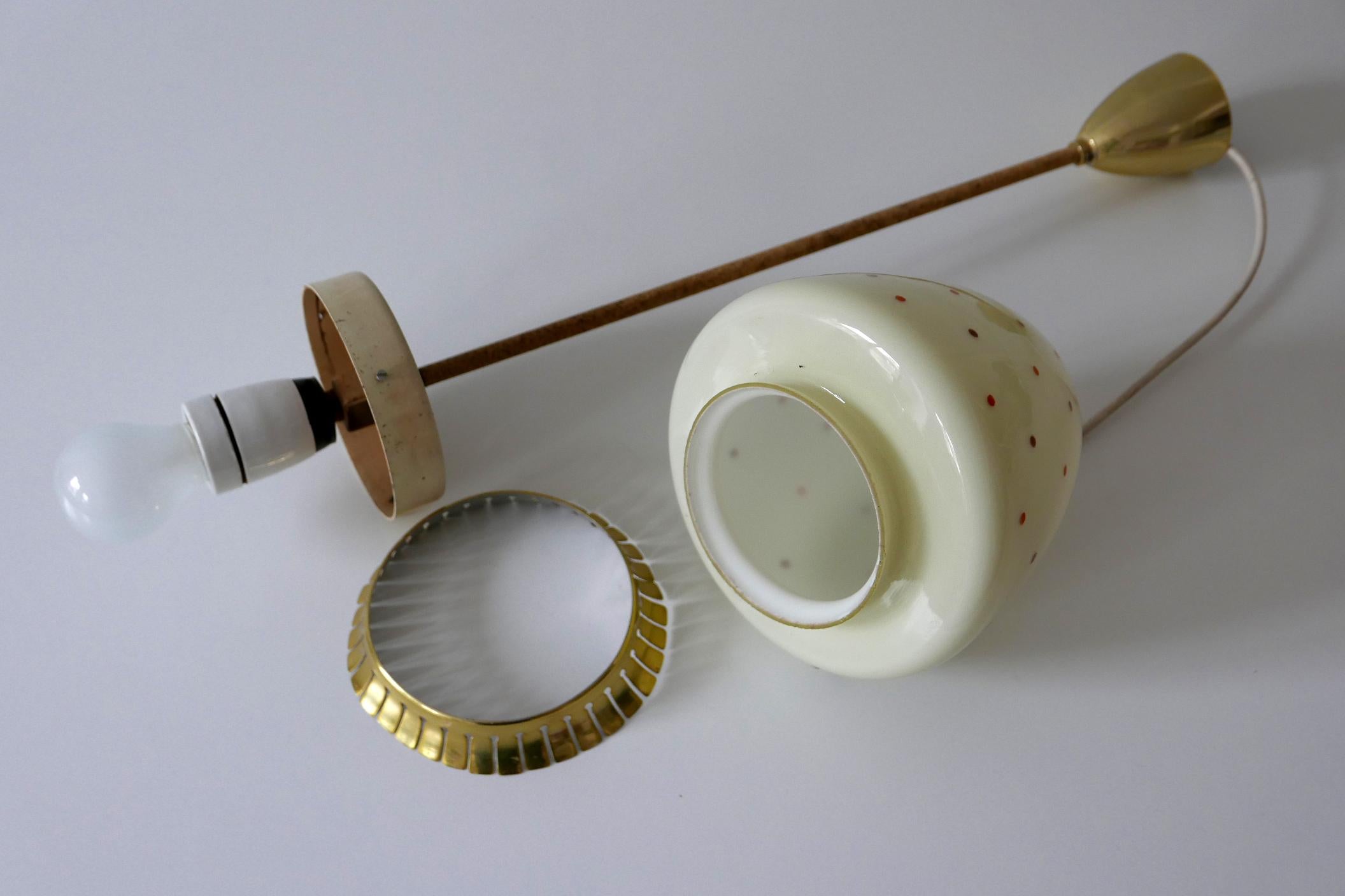Rare Mid-Century Modern Pendant Lamp, 1950s, Germany 8