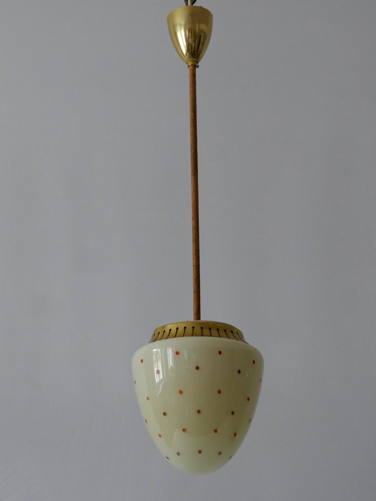 Anodized Rare Mid-Century Modern Pendant Lamp, 1950s, Germany