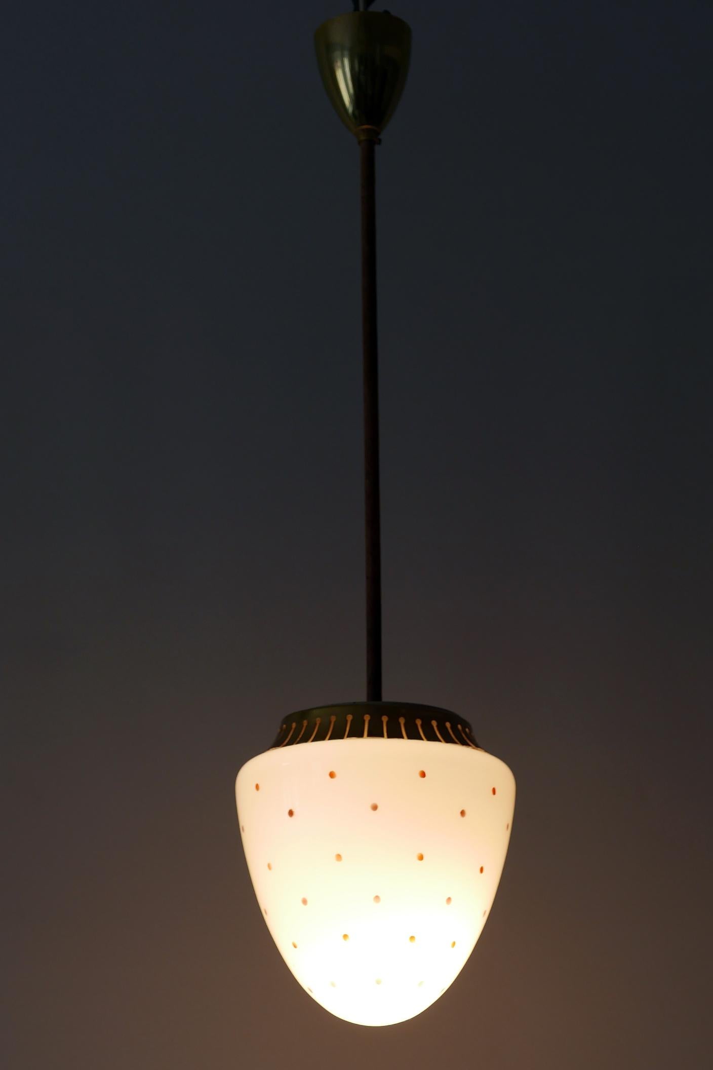 Rare Mid-Century Modern Pendant Lamp, 1950s, Germany In Good Condition In Munich, DE