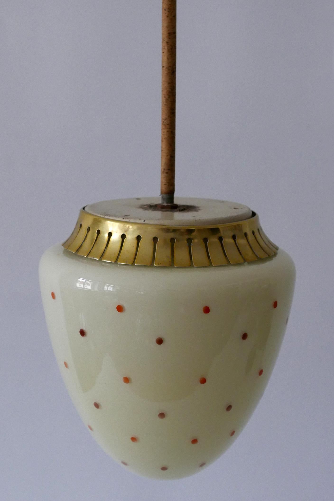 Rare Mid-Century Modern Pendant Lamp, 1950s, Germany 2