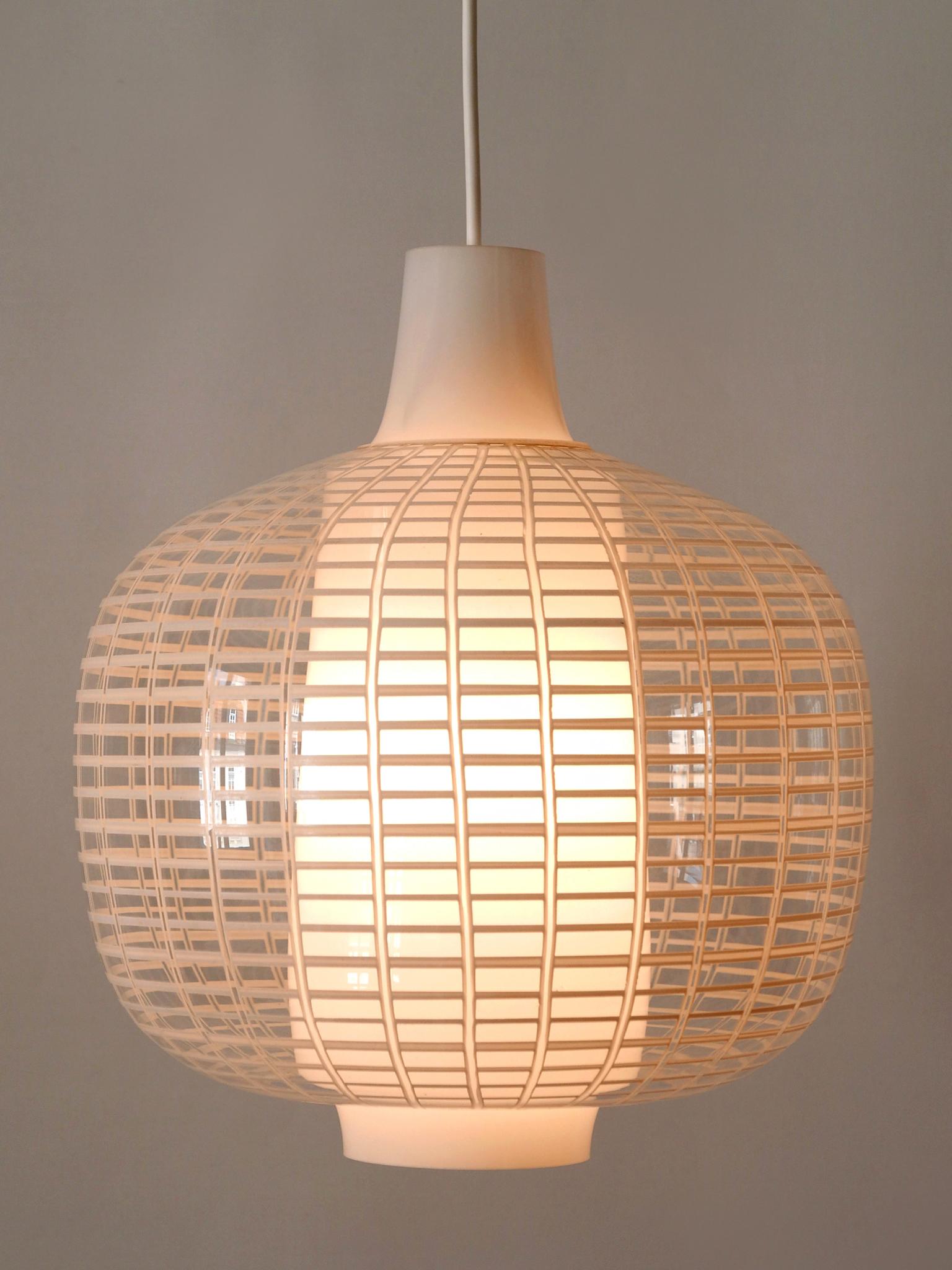 Rare Mid-Century Modern Pendant Lamp Nervi by Aloys Ferdinand Gangkofner, 1950s For Sale 5