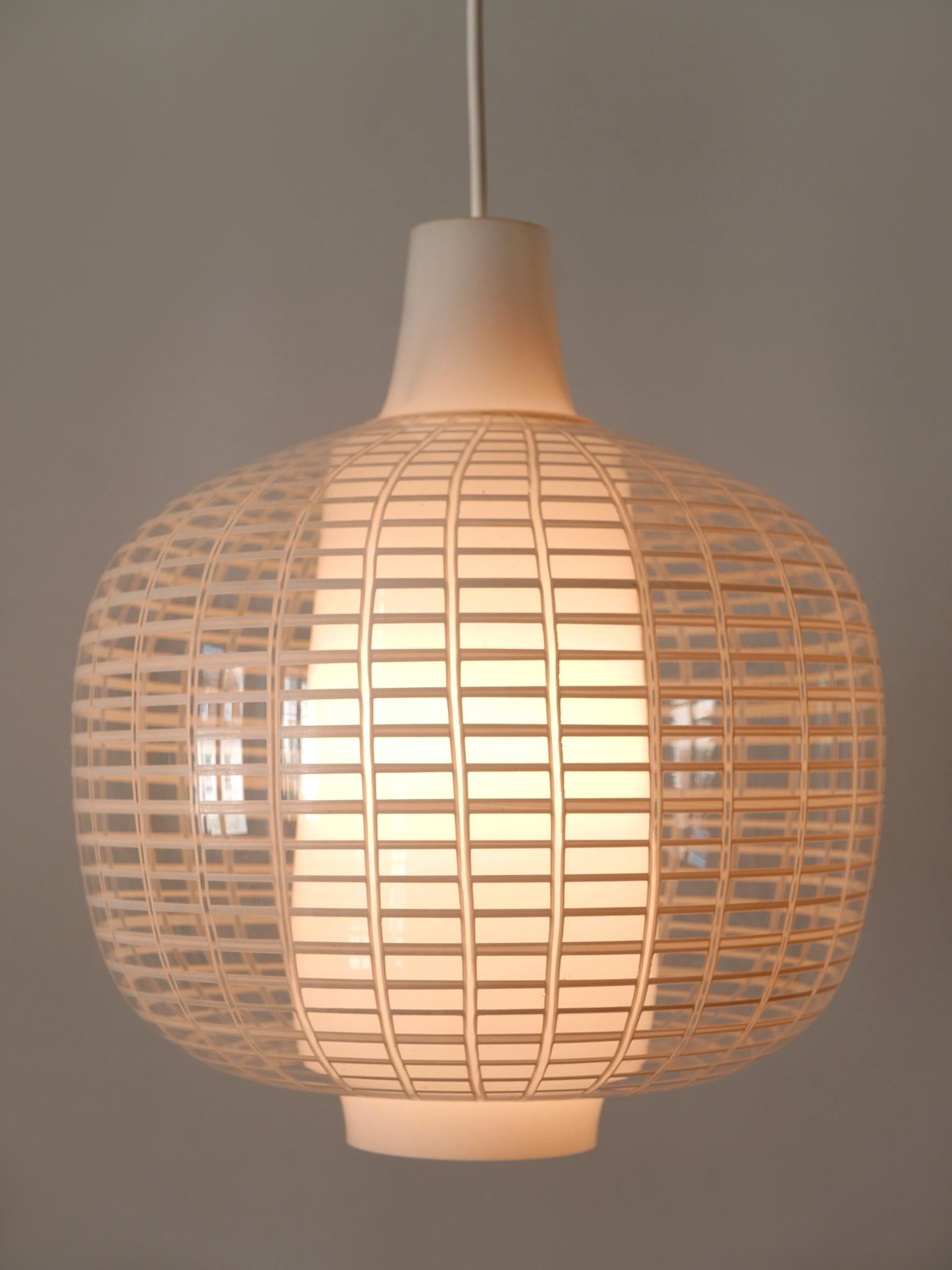 Rare Mid-Century Modern Pendant Lamp Nervi by Aloys Ferdinand Gangkofner, 1950s For Sale 9