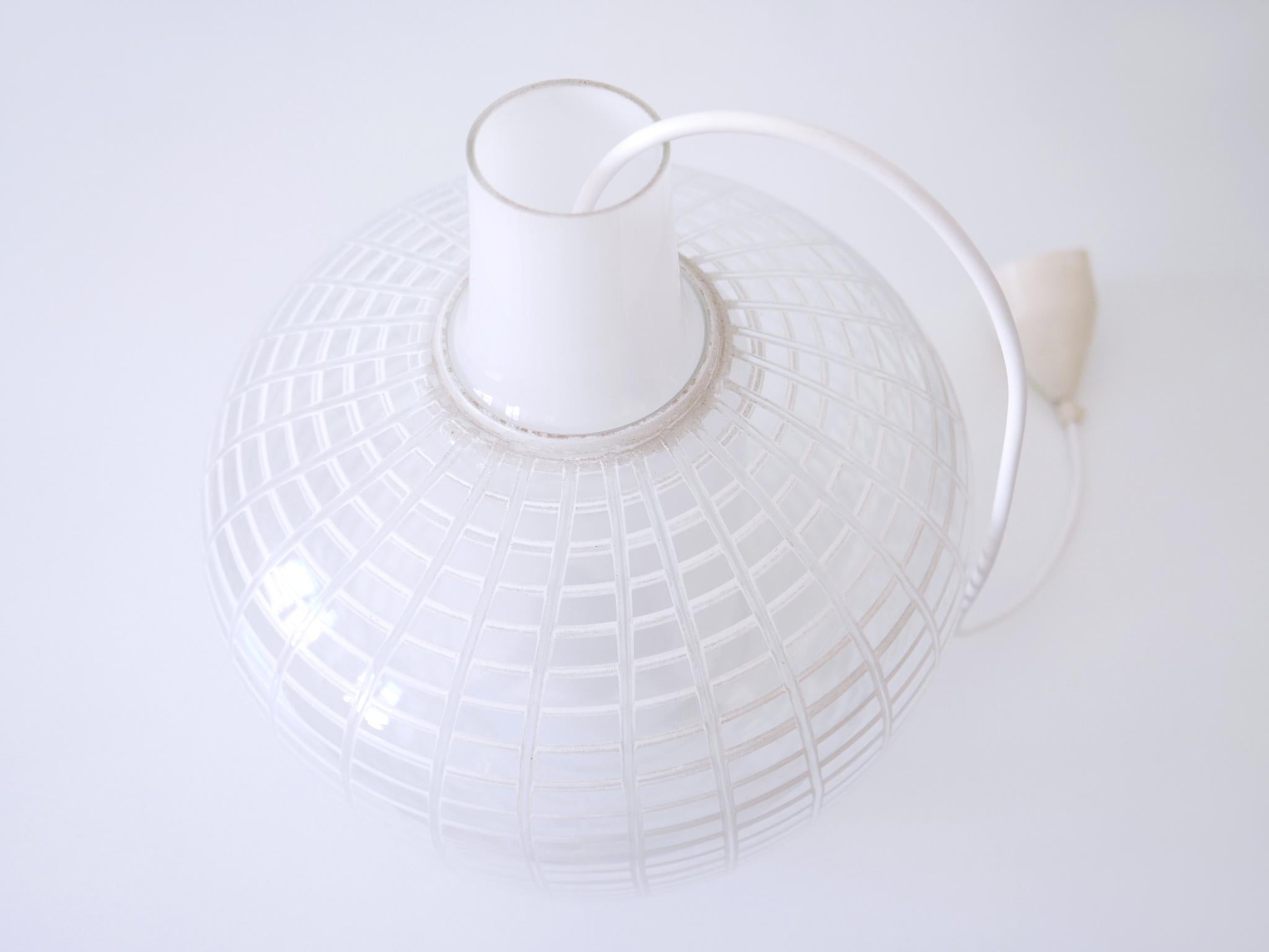 Rare Mid-Century Modern Pendant Lamp Nervi by Aloys Ferdinand Gangkofner, 1950s For Sale 10