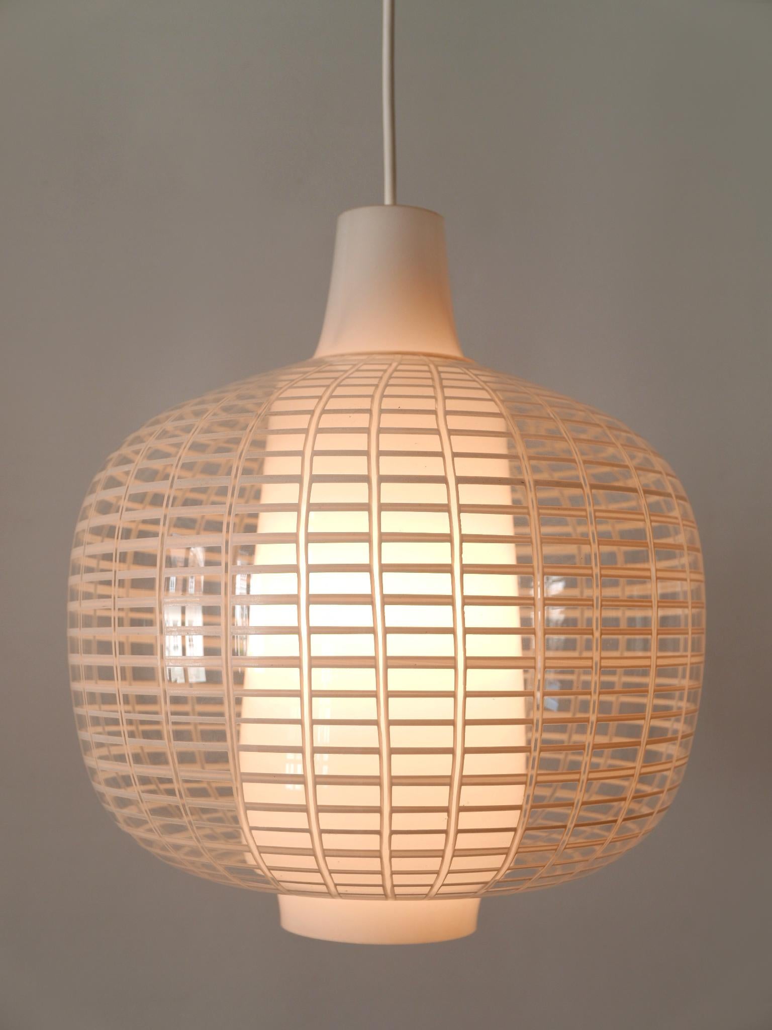 Rare Mid-Century Modern Pendant Lamp Nervi by Aloys Ferdinand Gangkofner, 1950s For Sale 1
