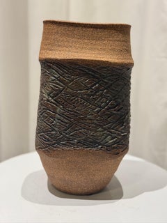 Rare Mid-Century Modern Raul Coronel Studio Pottery Vase, Signed & Dated 1963