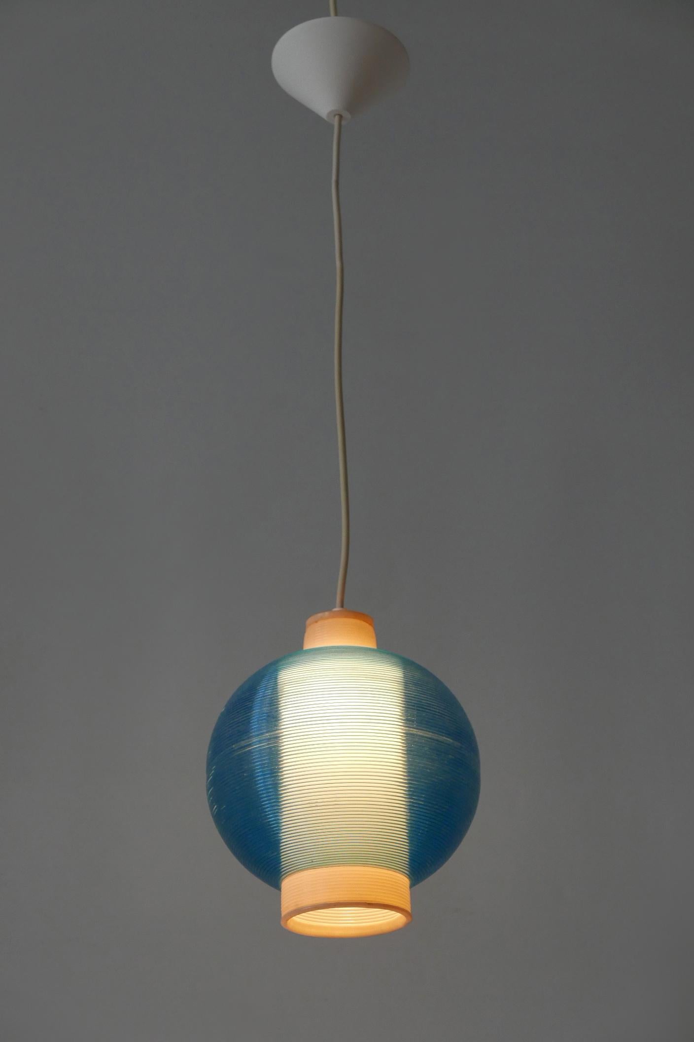 Rare Mid-Century Modern Rotaflex Pendant Lamp by Yasha Heifetz USA 1960s For Sale 5