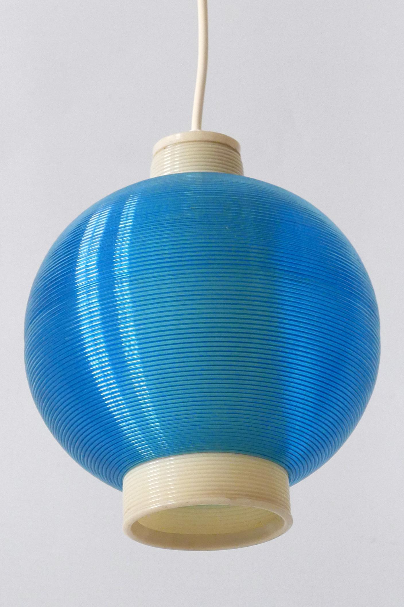 Rare Mid-Century Modern Rotaflex Pendant Lamp by Yasha Heifetz USA 1960s For Sale 8