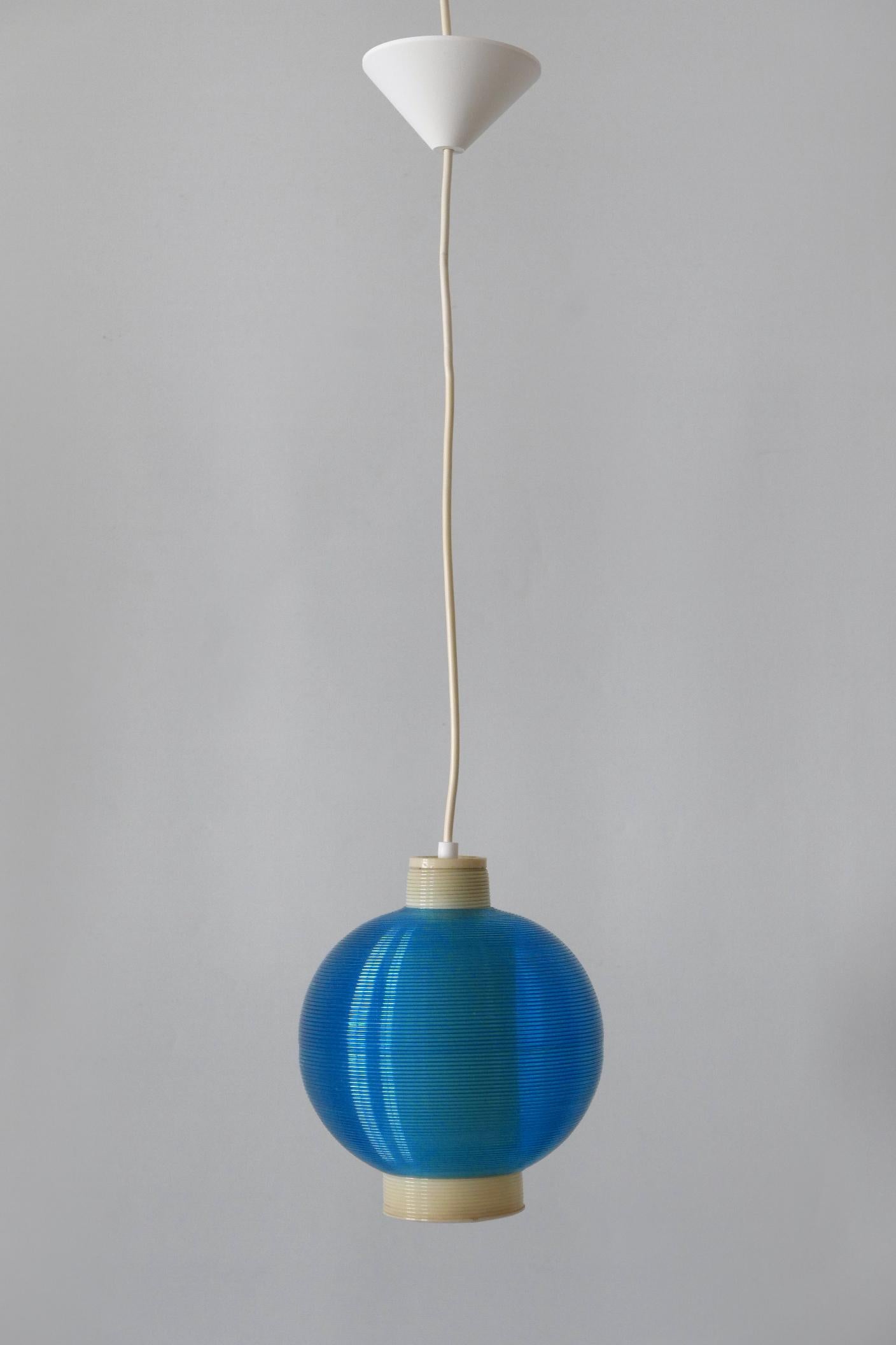 American Rare Mid-Century Modern Rotaflex Pendant Lamp by Yasha Heifetz USA 1960s For Sale