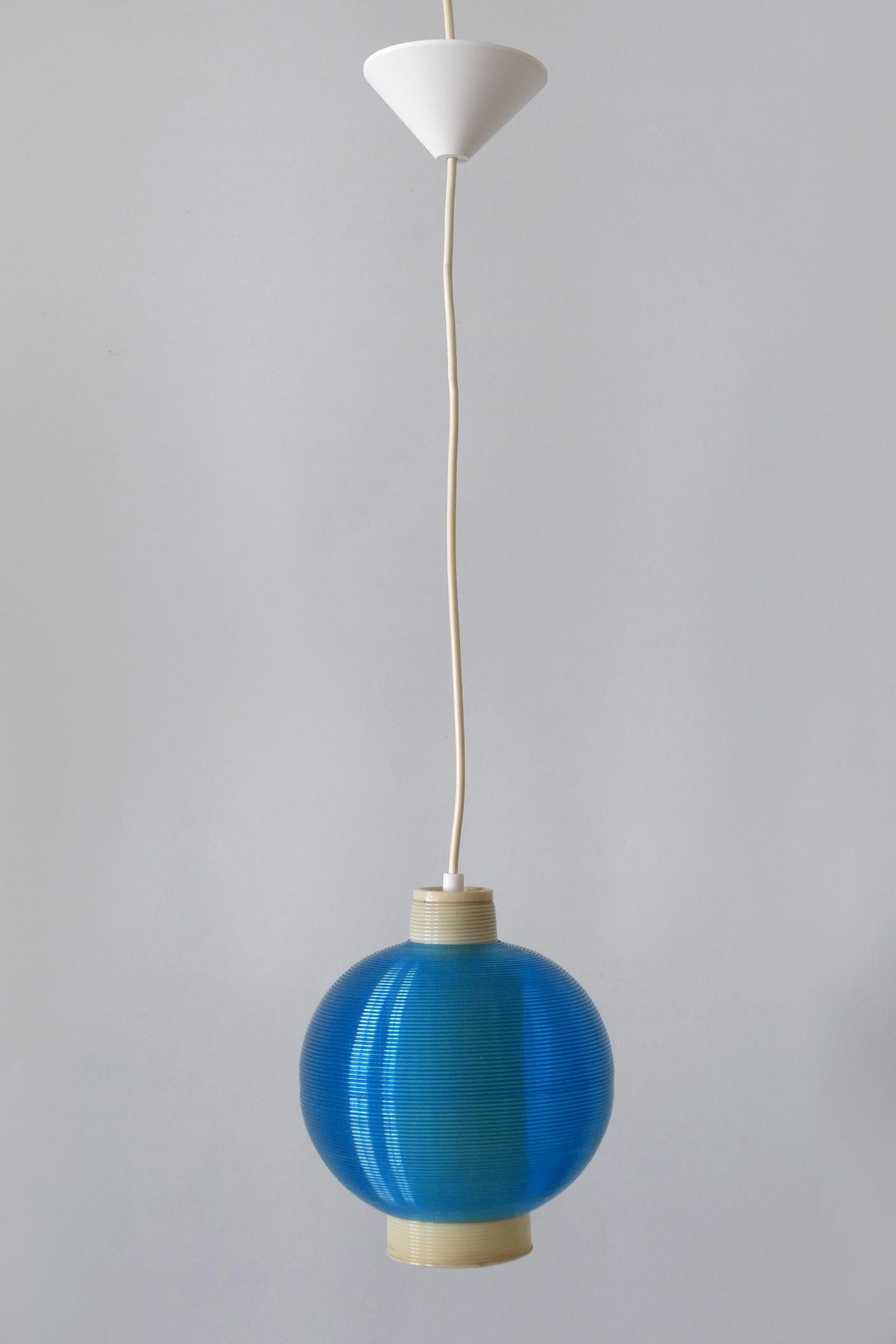 Rare Mid-Century Modern Rotaflex Pendant Lamp by Yasha Heifetz USA 1960s In Good Condition For Sale In Munich, DE