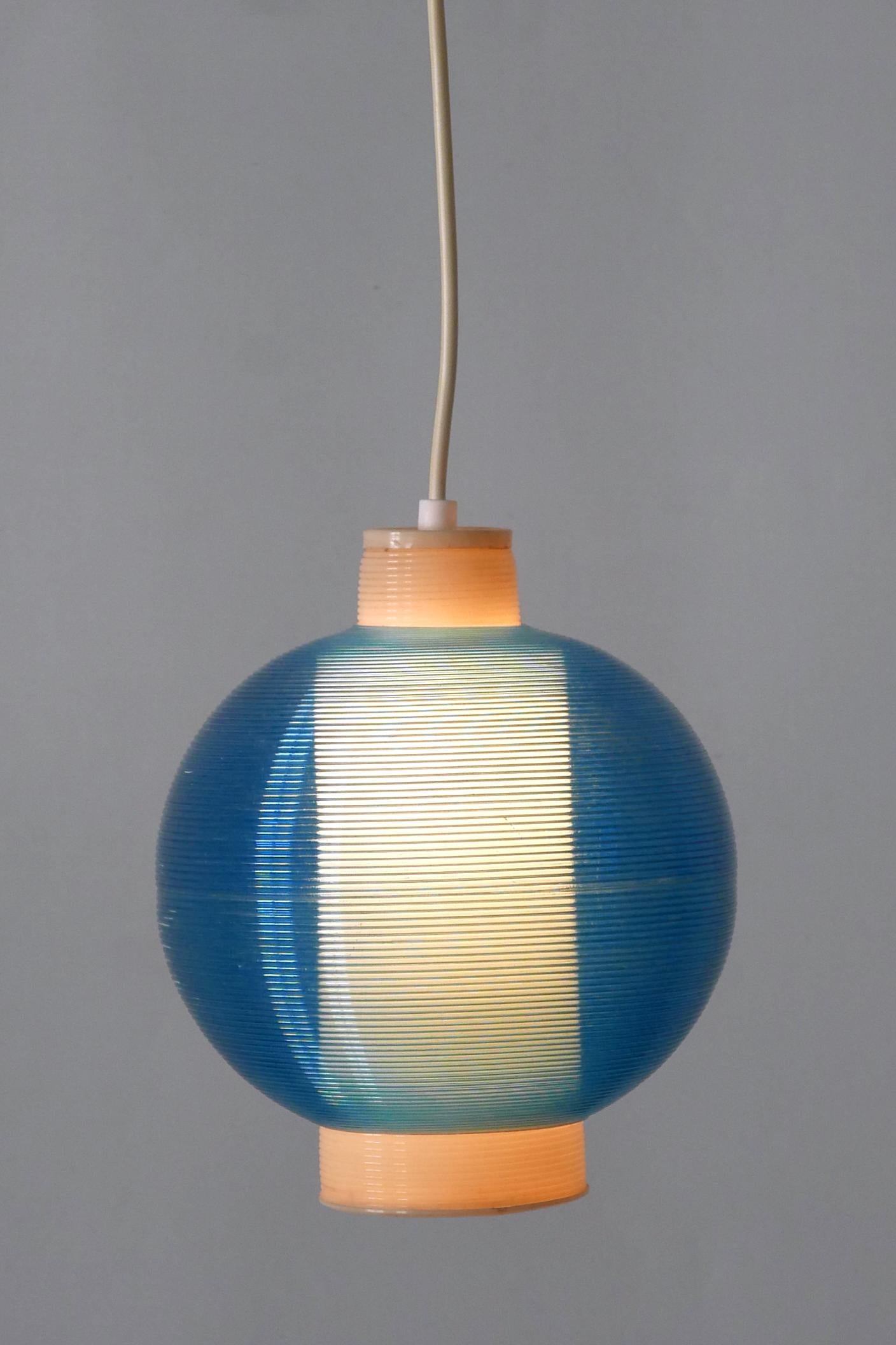 Mid-20th Century Rare Mid-Century Modern Rotaflex Pendant Lamp by Yasha Heifetz USA 1960s For Sale