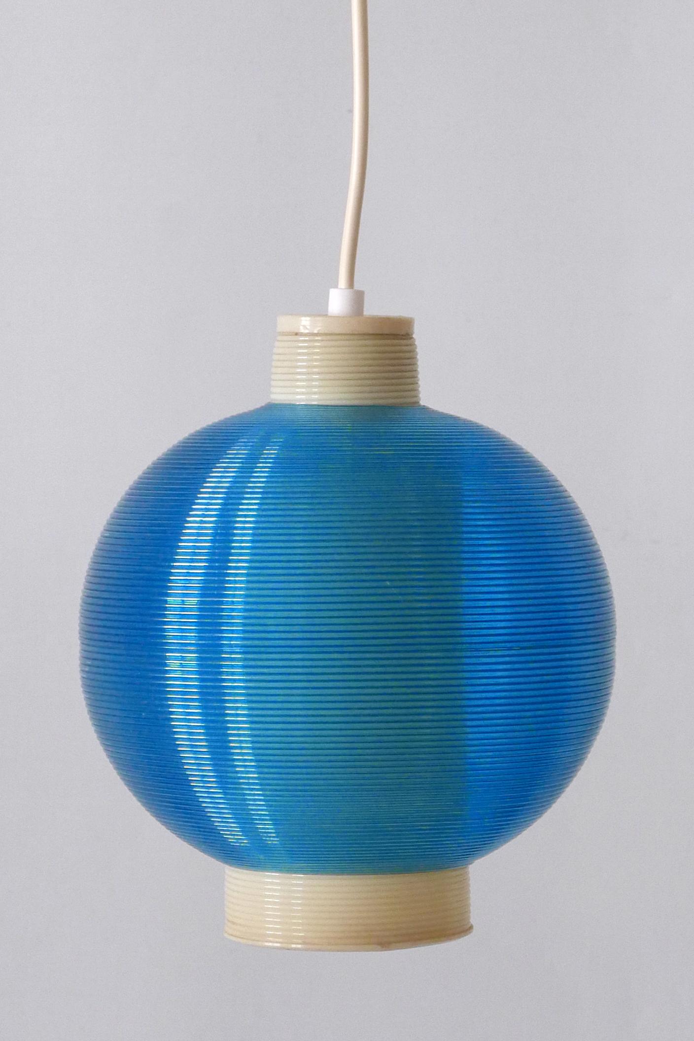 Plastic Rare Mid-Century Modern Rotaflex Pendant Lamp by Yasha Heifetz USA 1960s For Sale