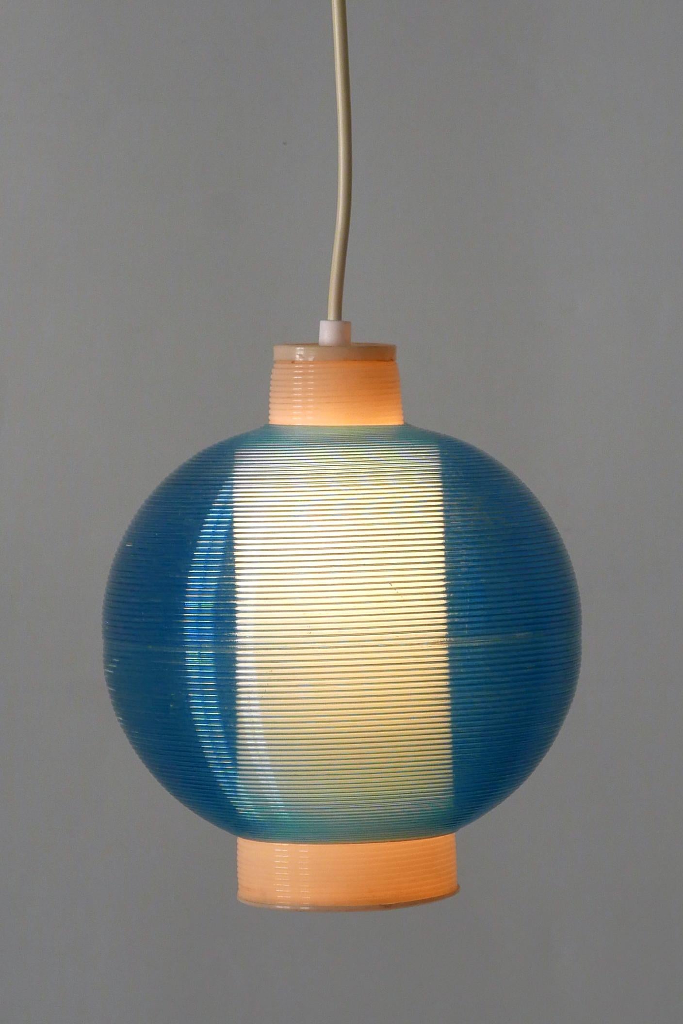 Rare Mid-Century Modern Rotaflex Pendant Lamp by Yasha Heifetz USA 1960s For Sale 1