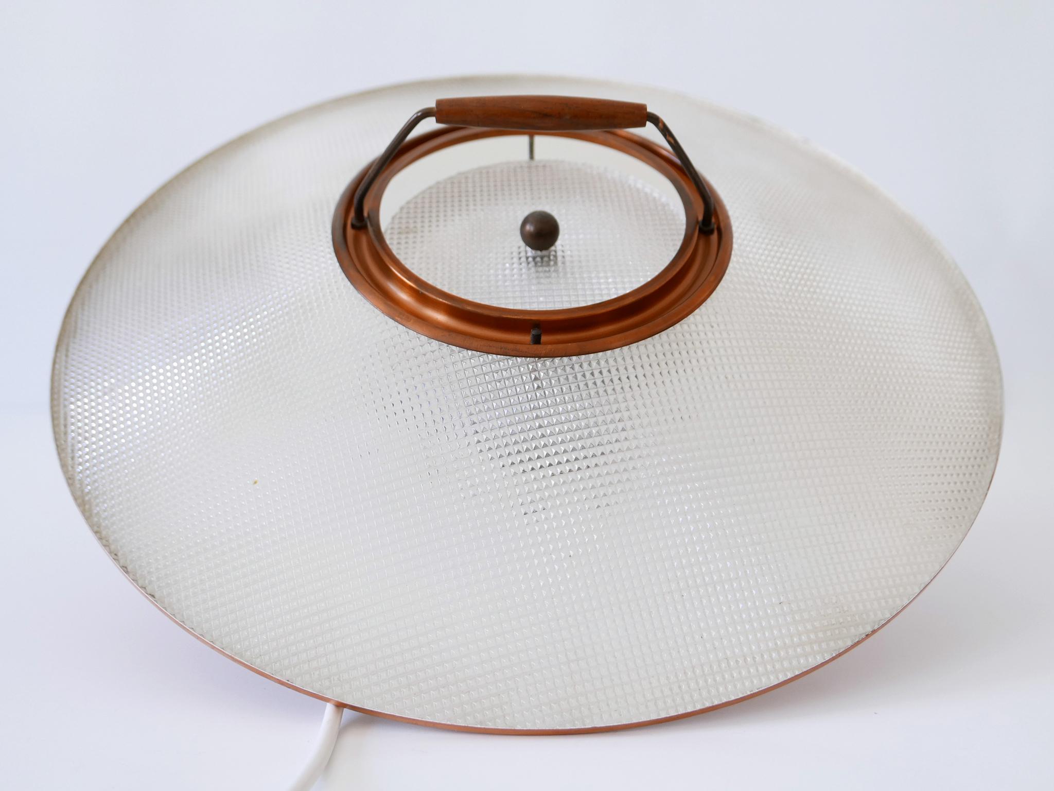 Rare Mid-Century Modern Scandinavian Copper Pendant Lamp or Hanging Light 1960s  For Sale 15