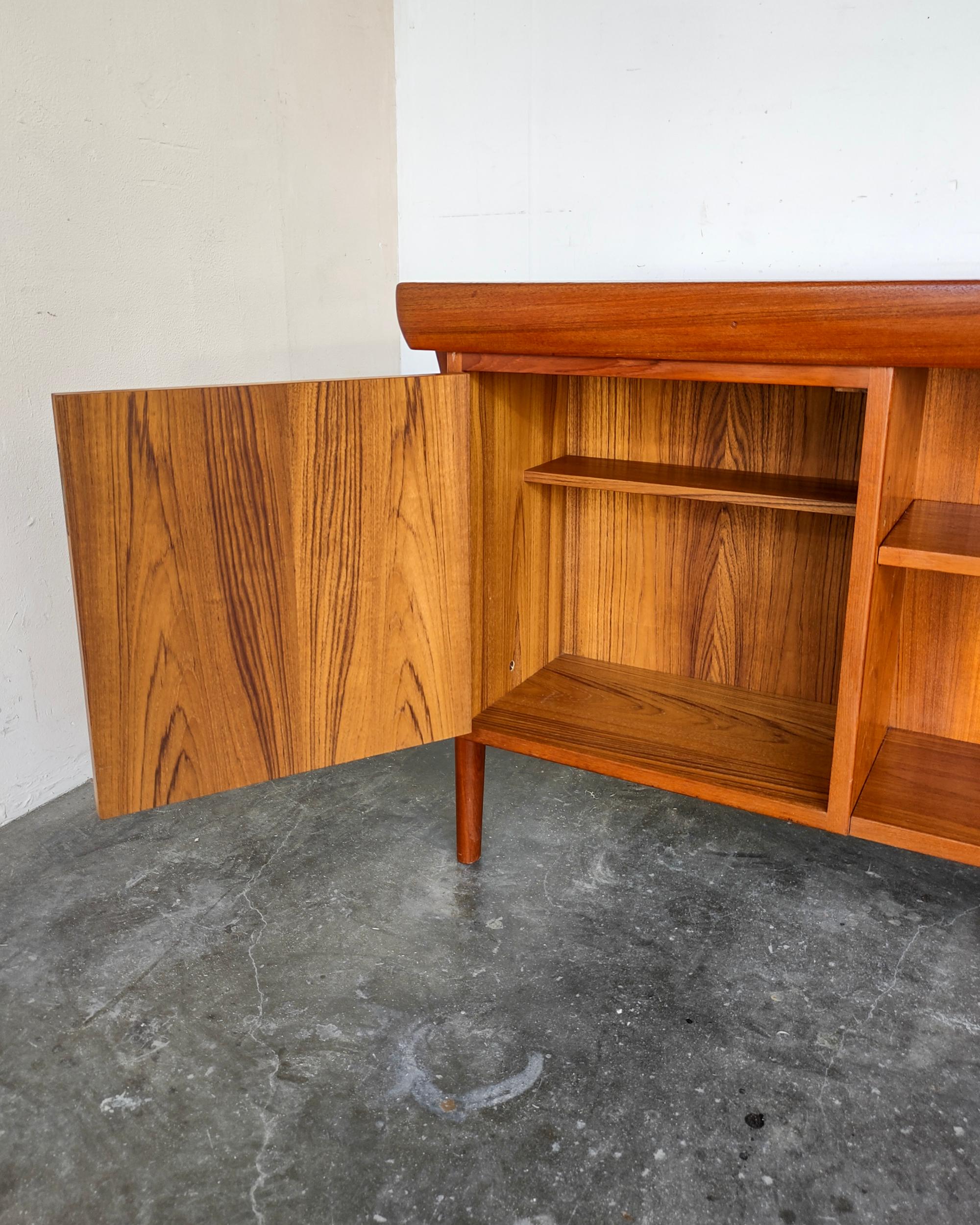 Rare Mid-Century Modern Sculptural Teak Executive Desk by Ib Kofod Larsen 10