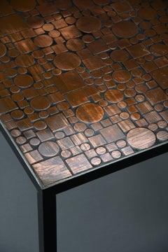 Raro tavolino moderno di metà secolo di Herbert Hirche per Rosenthal, Germania, orecchio