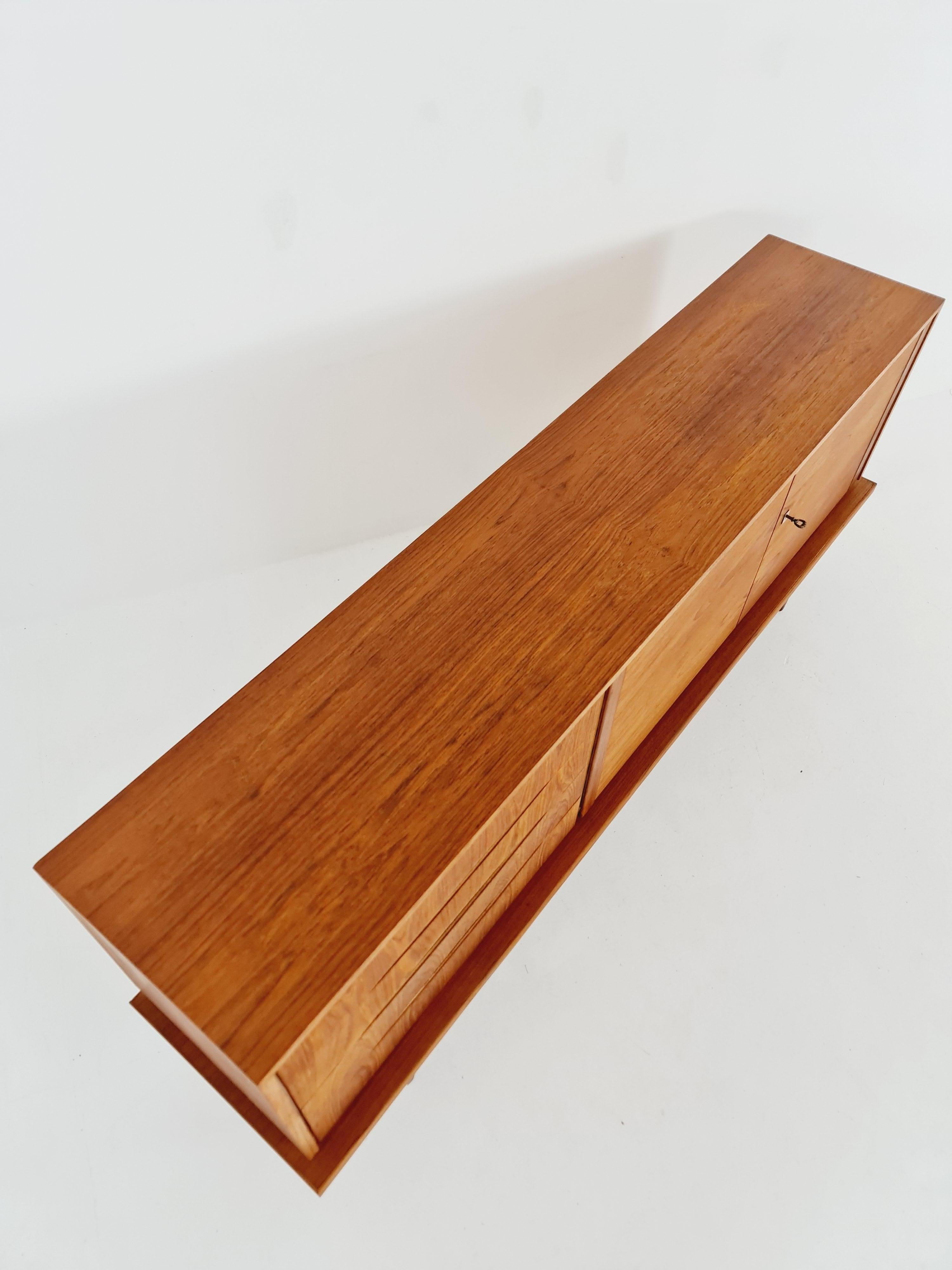 Rare Mid Century Modern Teak Danish sideboard, 1960s For Sale 3