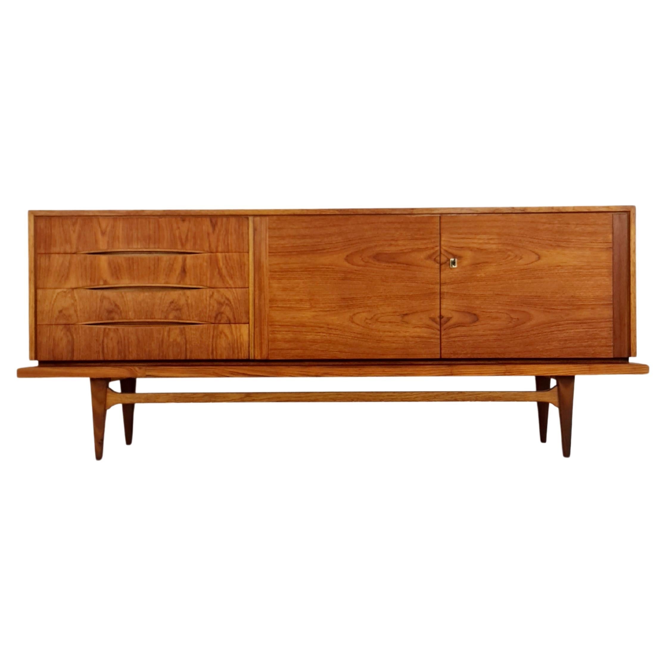 Rare Mid Century Modern Teak Danish sideboard, 1960s For Sale