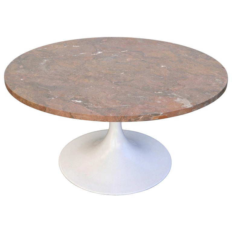 Rare Mid-Century Modern Tulip Base Marble Coffee Table by Honsel, Germany,  1960s For Sale at 1stDibs