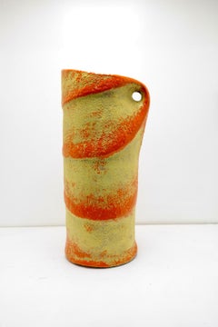 Rare Mid-Century Modern Unique Ceramic Floor Vase, 1970s