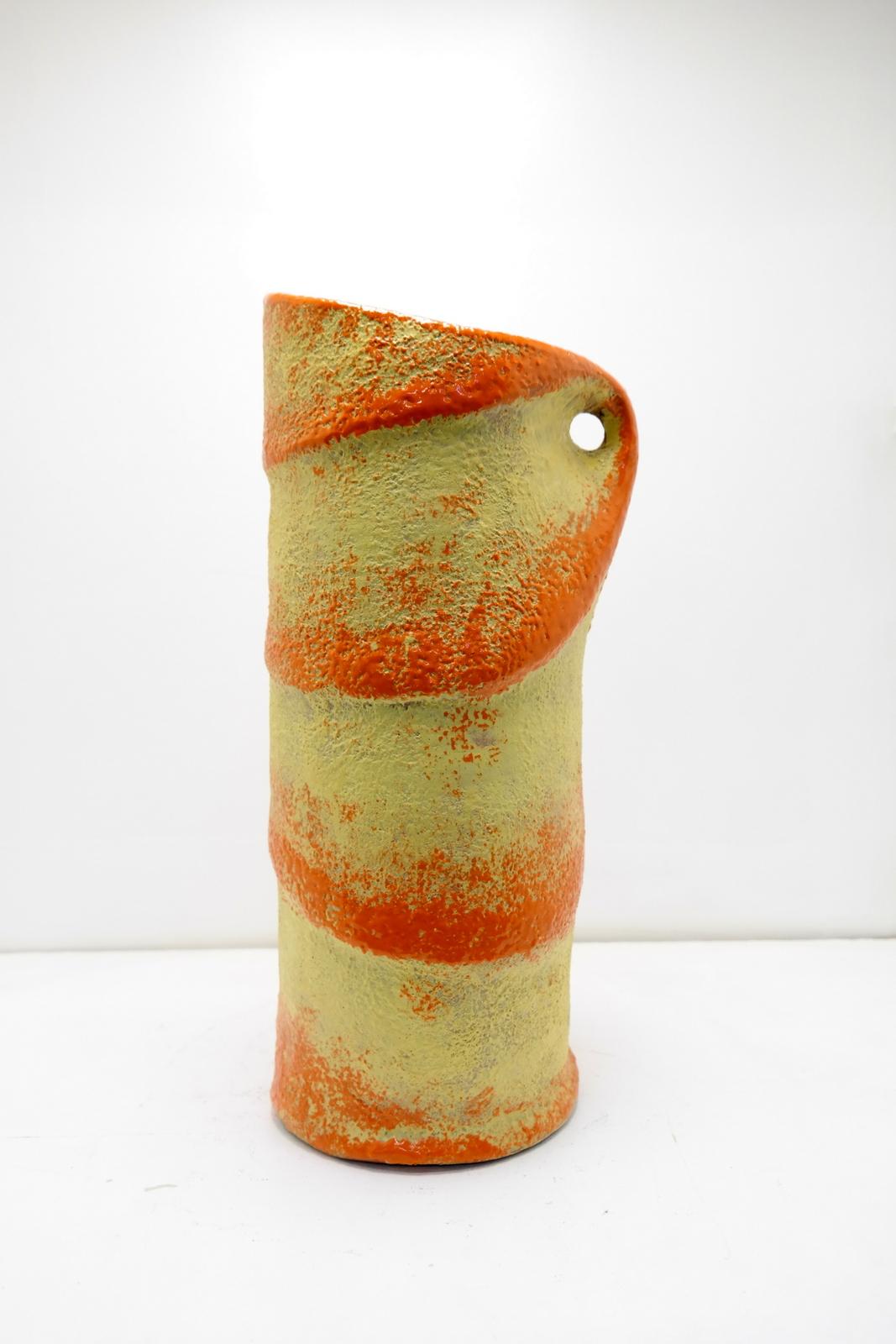 Rare Mid-Century Modern Unique Ceramic Floor Vase, 1970s For Sale 2