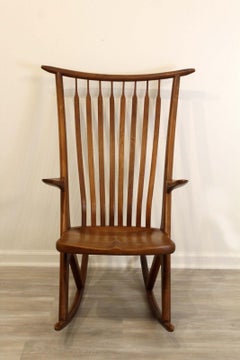 Rara sedia a dondolo vintage di Studio A di Richard Harrison, 1960