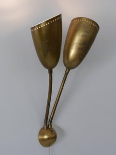 Rare Mid Century Modern Wall Lamp or Sconce by Günter Trieschmann Germany 1950s