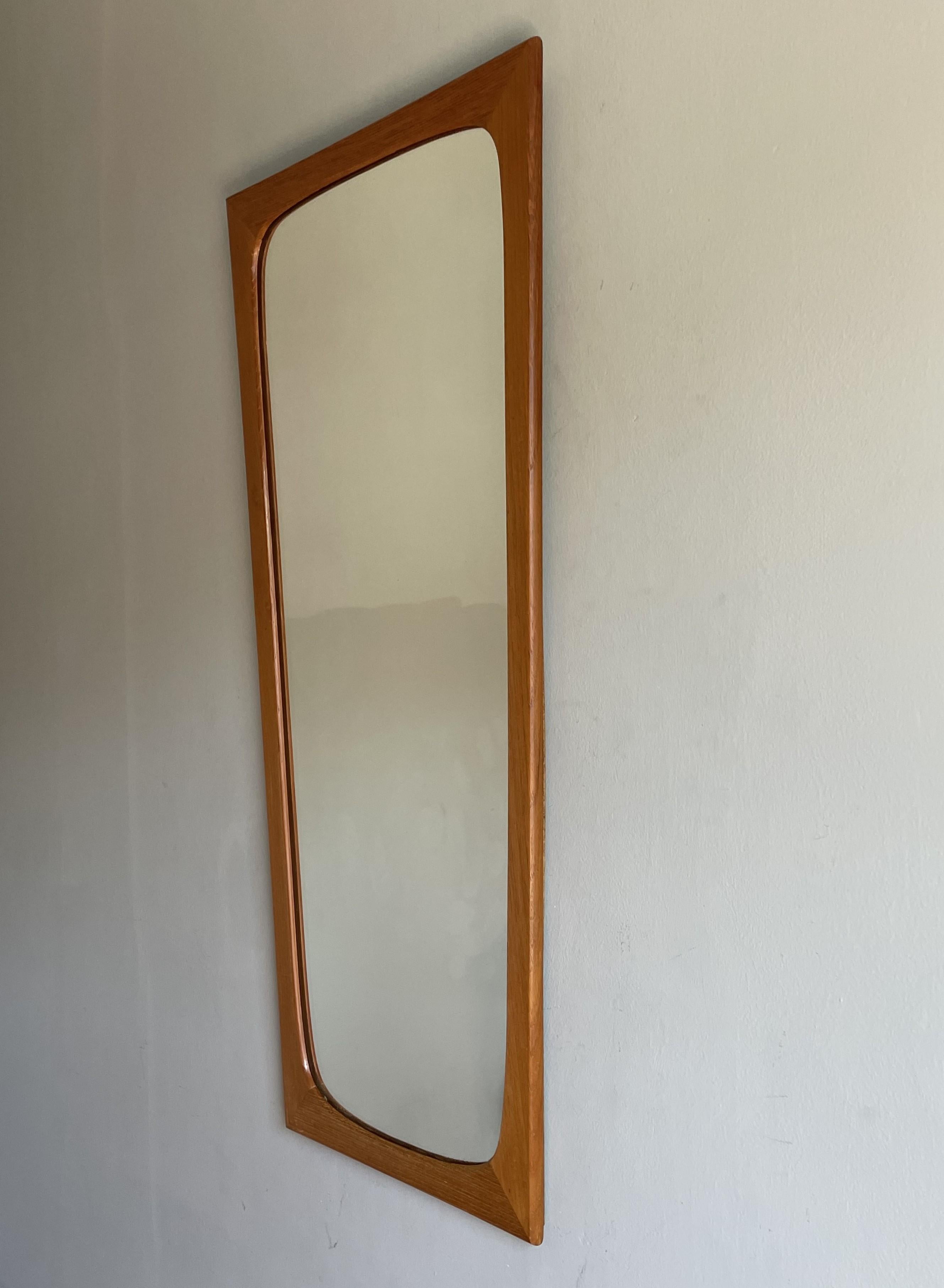 wooden make up mirror
