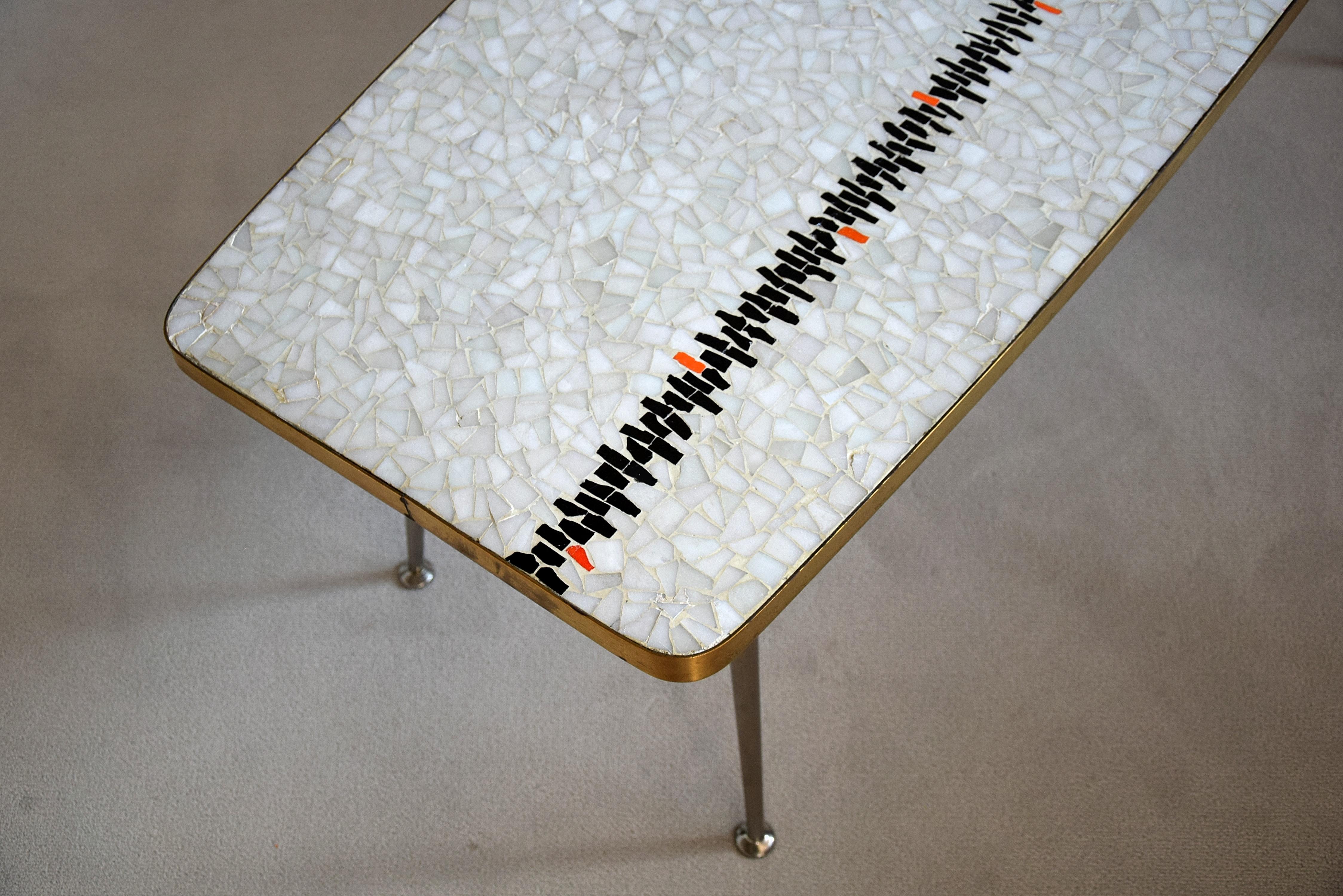 Rare Midcentury Mosaic Coffee Table by Berthold Muller 4