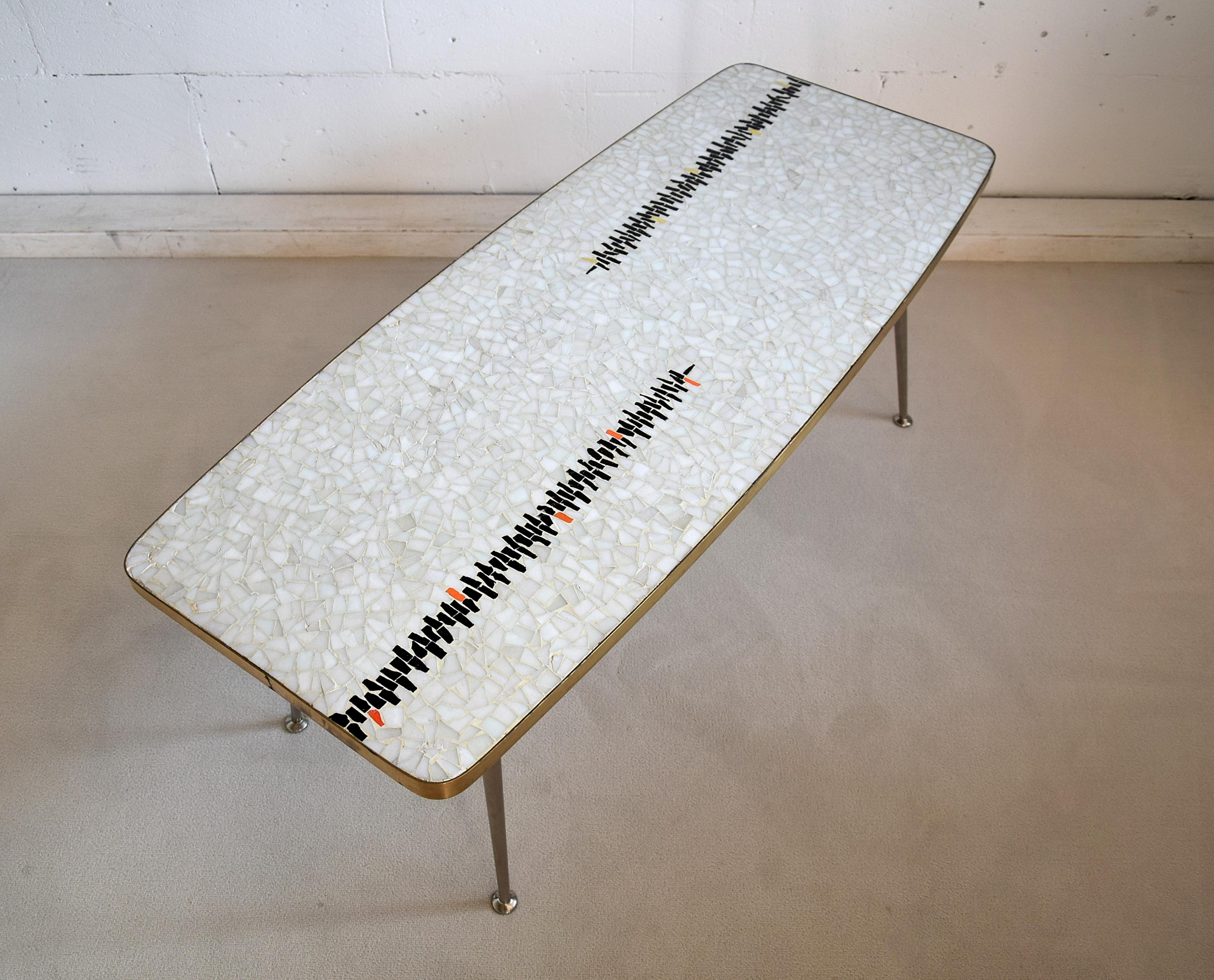 Rare Midcentury Mosaic Coffee Table by Berthold Muller 5