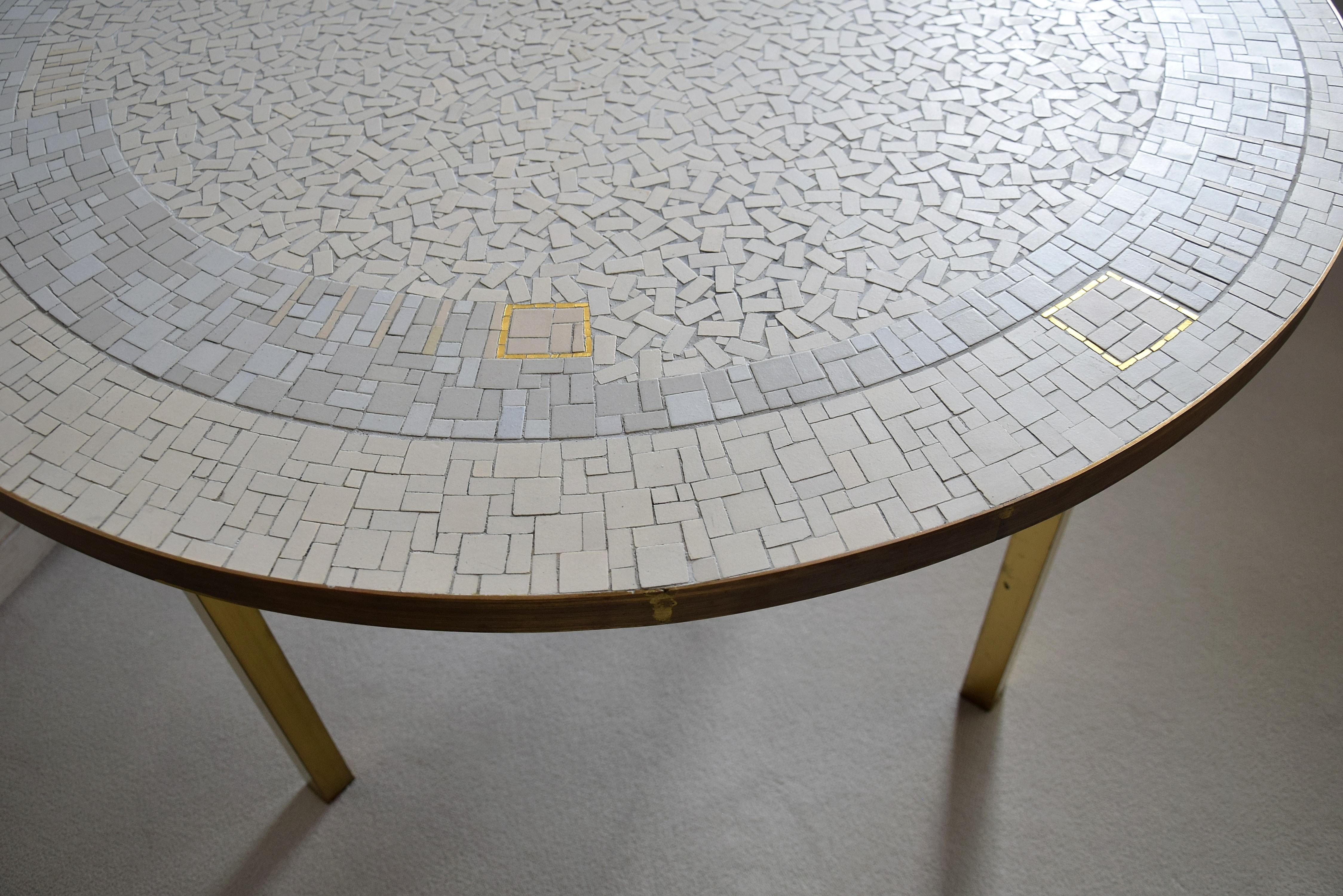 Rare Mid-Century Mosaic Coffee Table by Berthold Muller 6