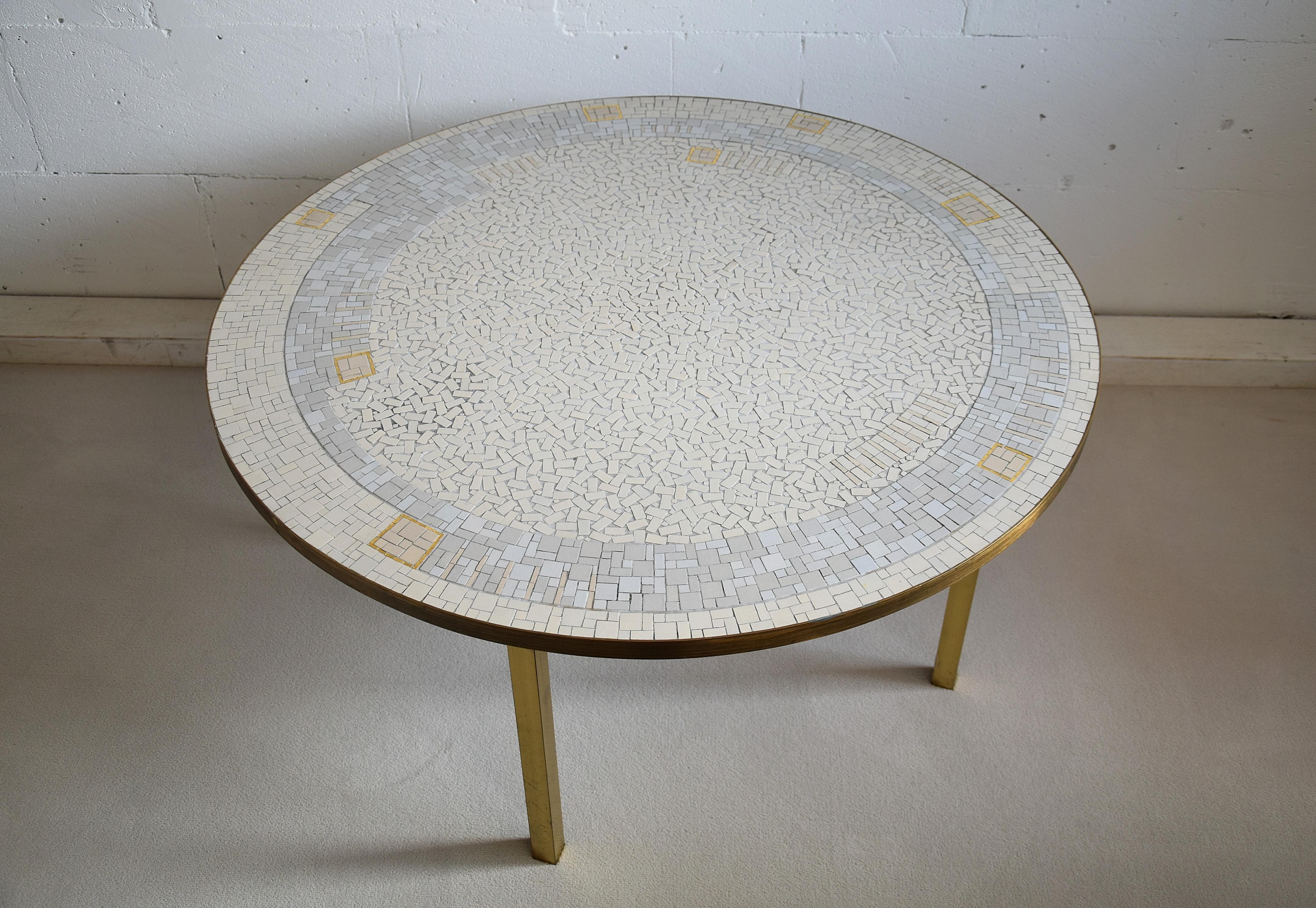 Rare Mid-Century Mosaic Coffee Table by Berthold Muller 10