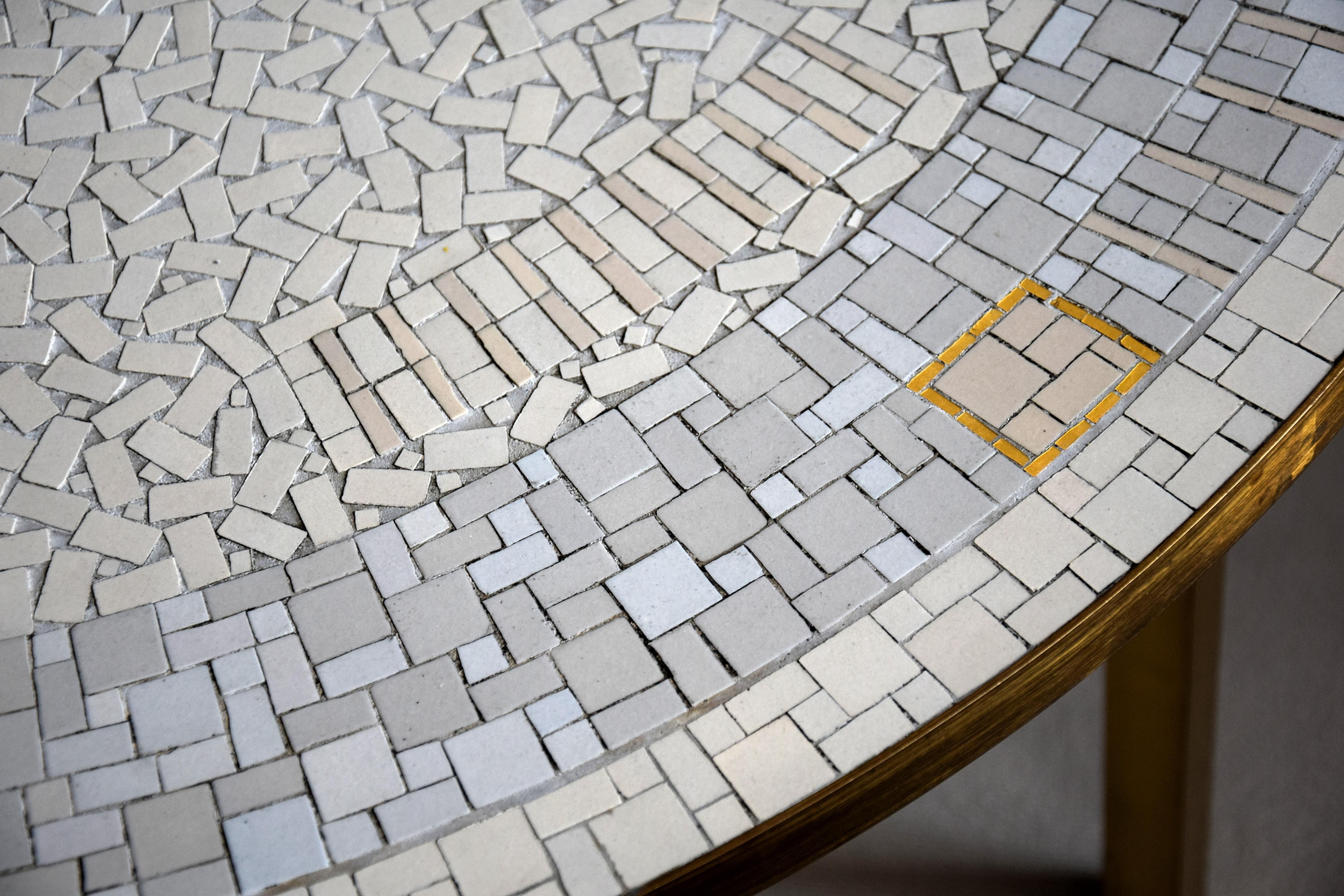 Mid-Century Modern Rare Mid-Century Mosaic Coffee Table by Berthold Muller