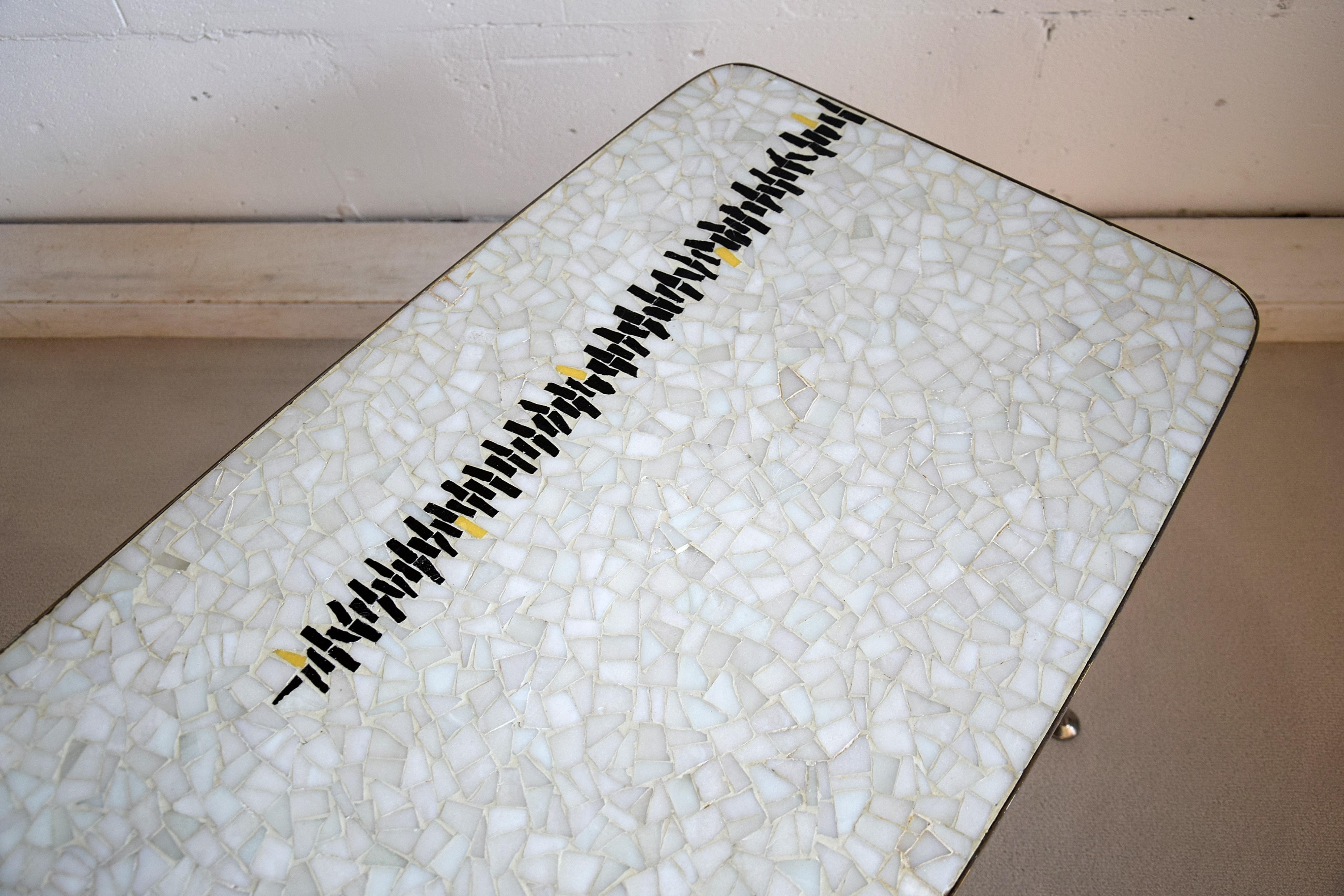 Mid-20th Century Rare Midcentury Mosaic Coffee Table by Berthold Muller