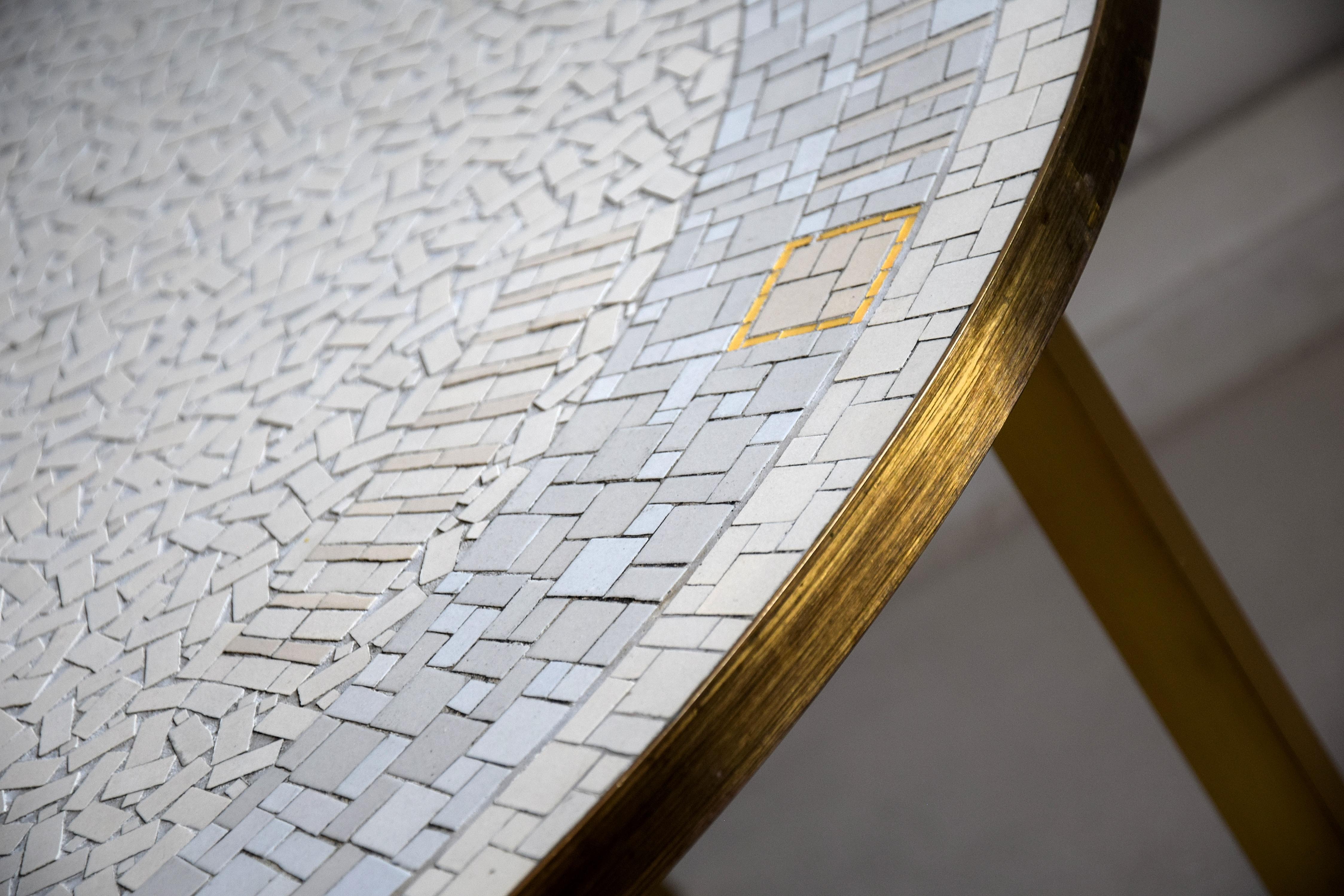 Mid-20th Century Rare Mid-Century Mosaic Coffee Table by Berthold Muller