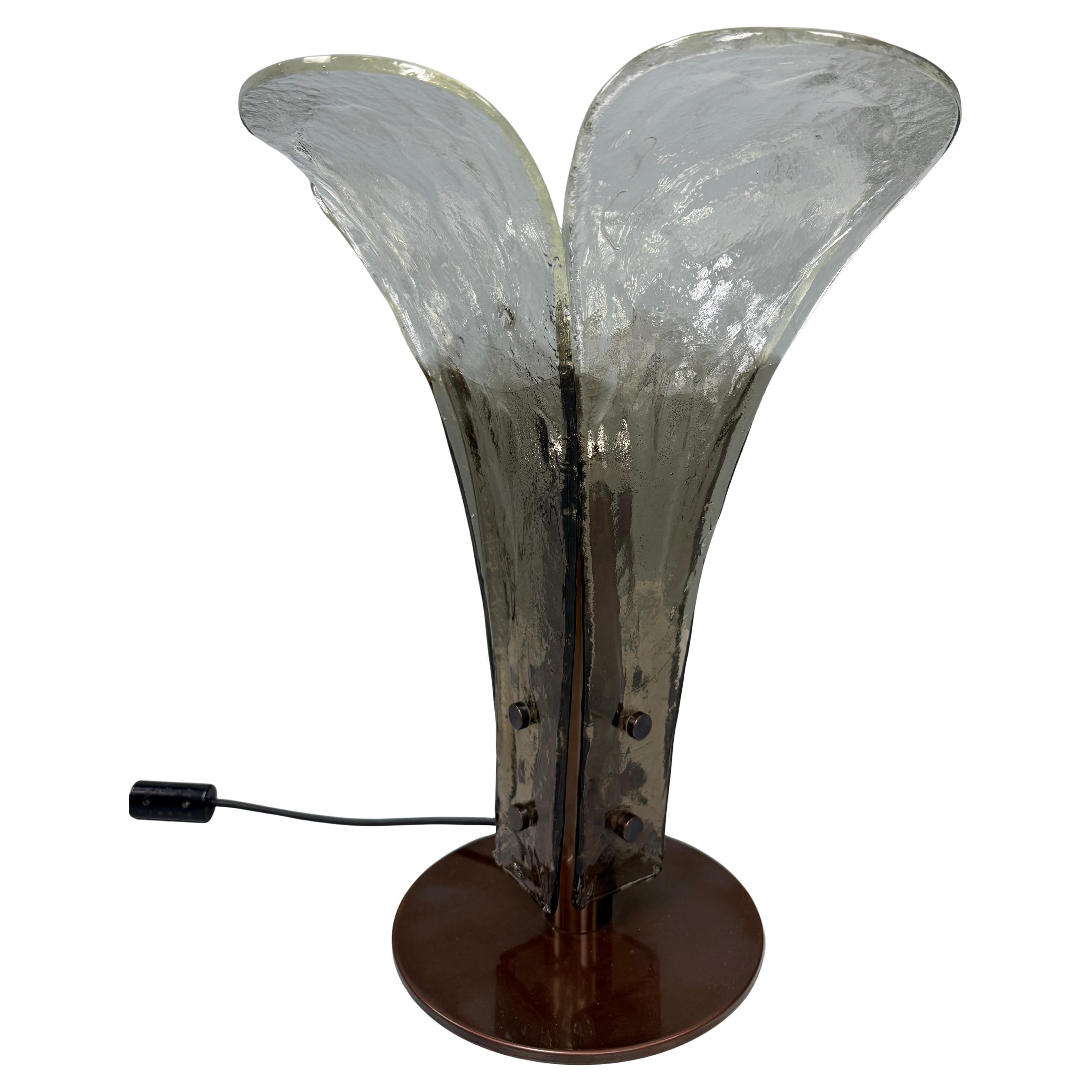 Rare Mid-Century Murano table lamp by Carlo Nason for Mazzega -Italy-
