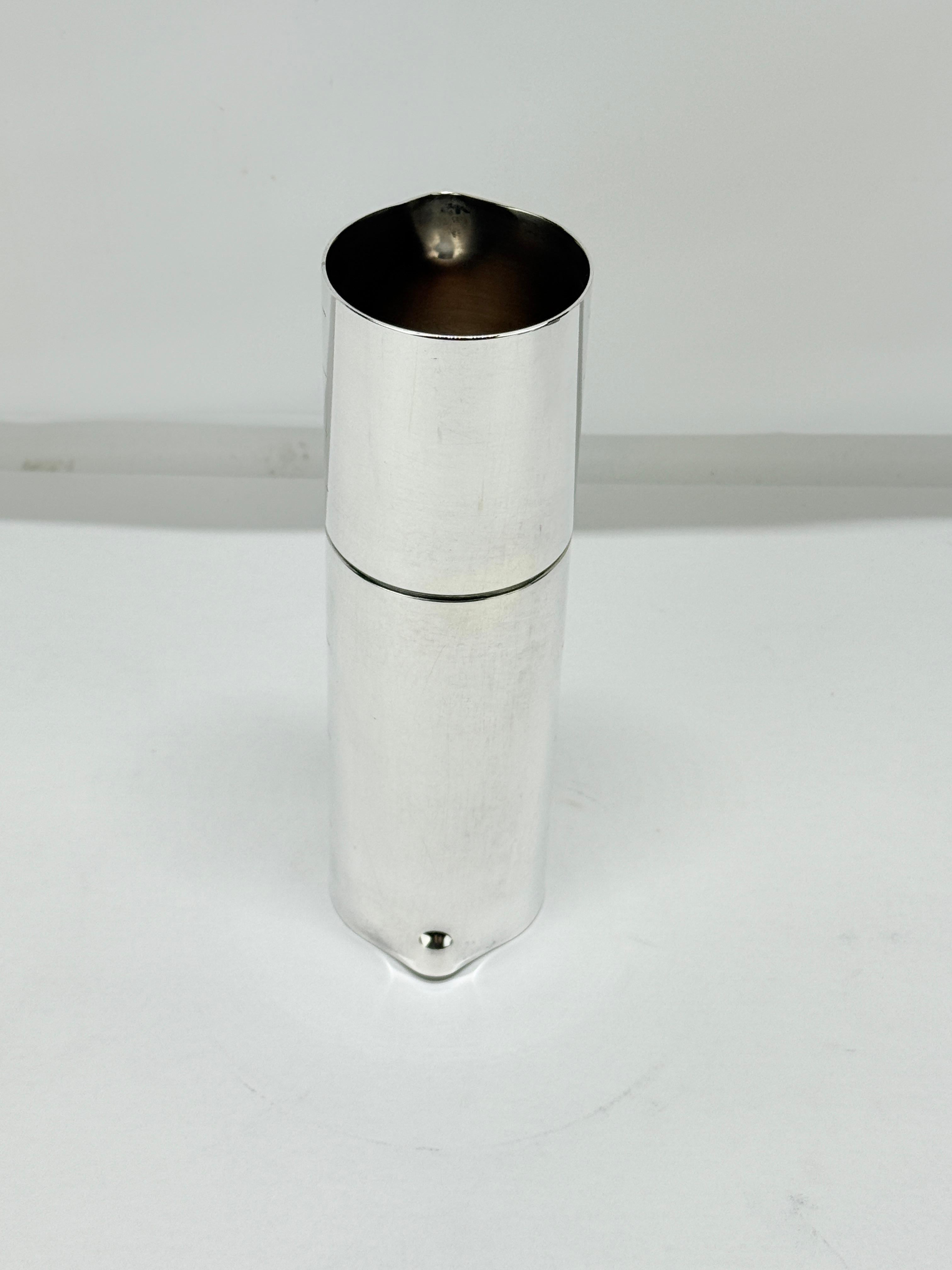 Mid-Century Modern Rare Mid Century Napier Silver Plated Double Sided Jigger