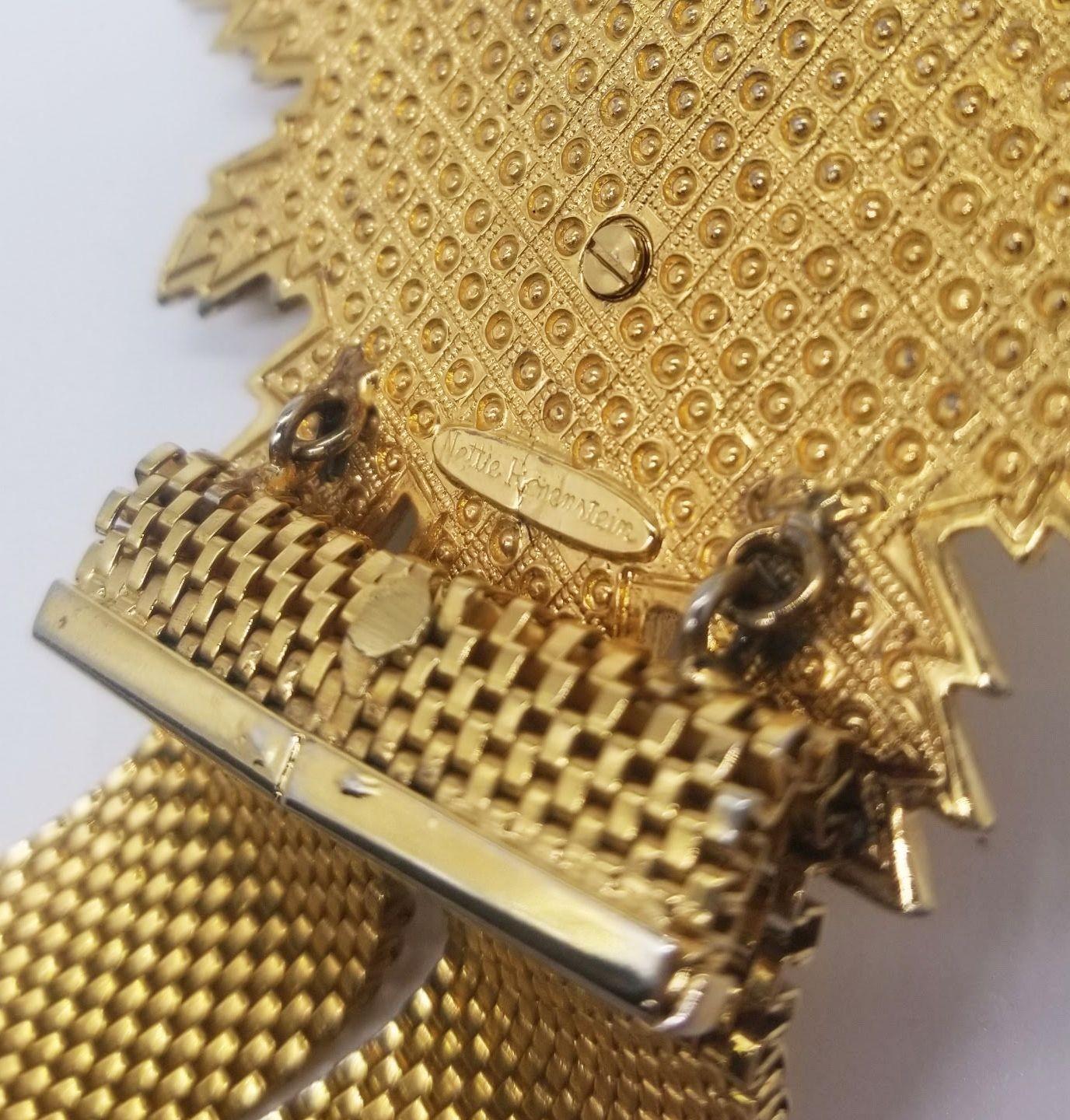 Seltene Nettie Rosenstein Gold Sunburst Buddah-Halskette, Mitte des Jahrhunderts im Angebot 5