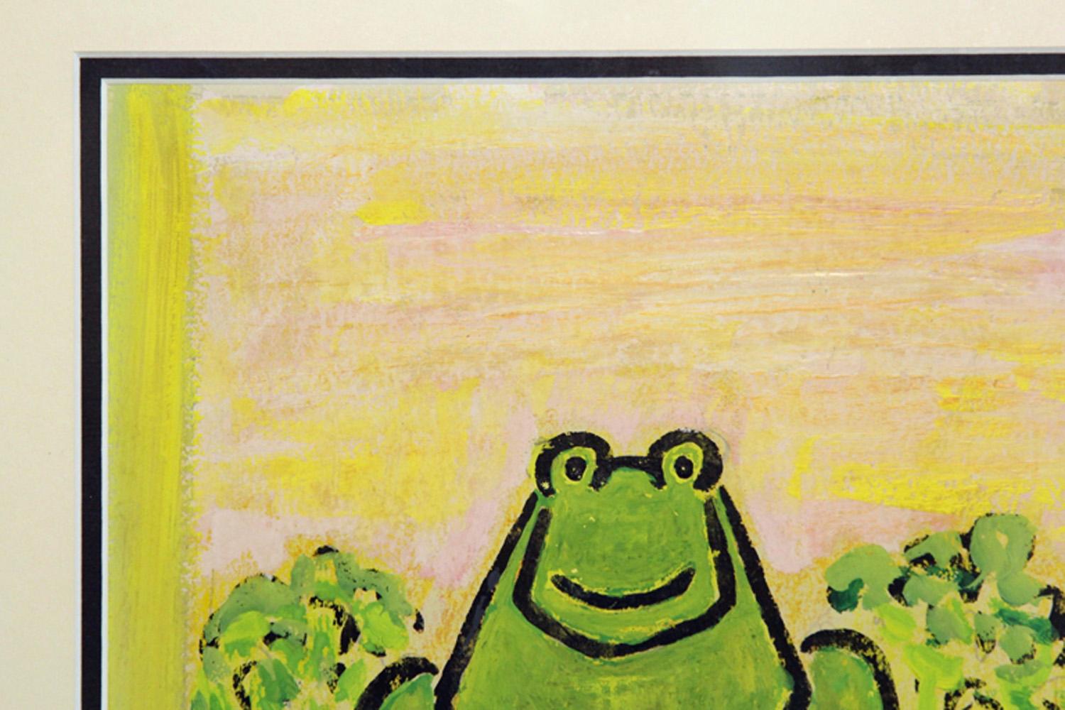 American Rare Midcentury New Yorker Cover of a Glorious Frog by Abe Birnbaum