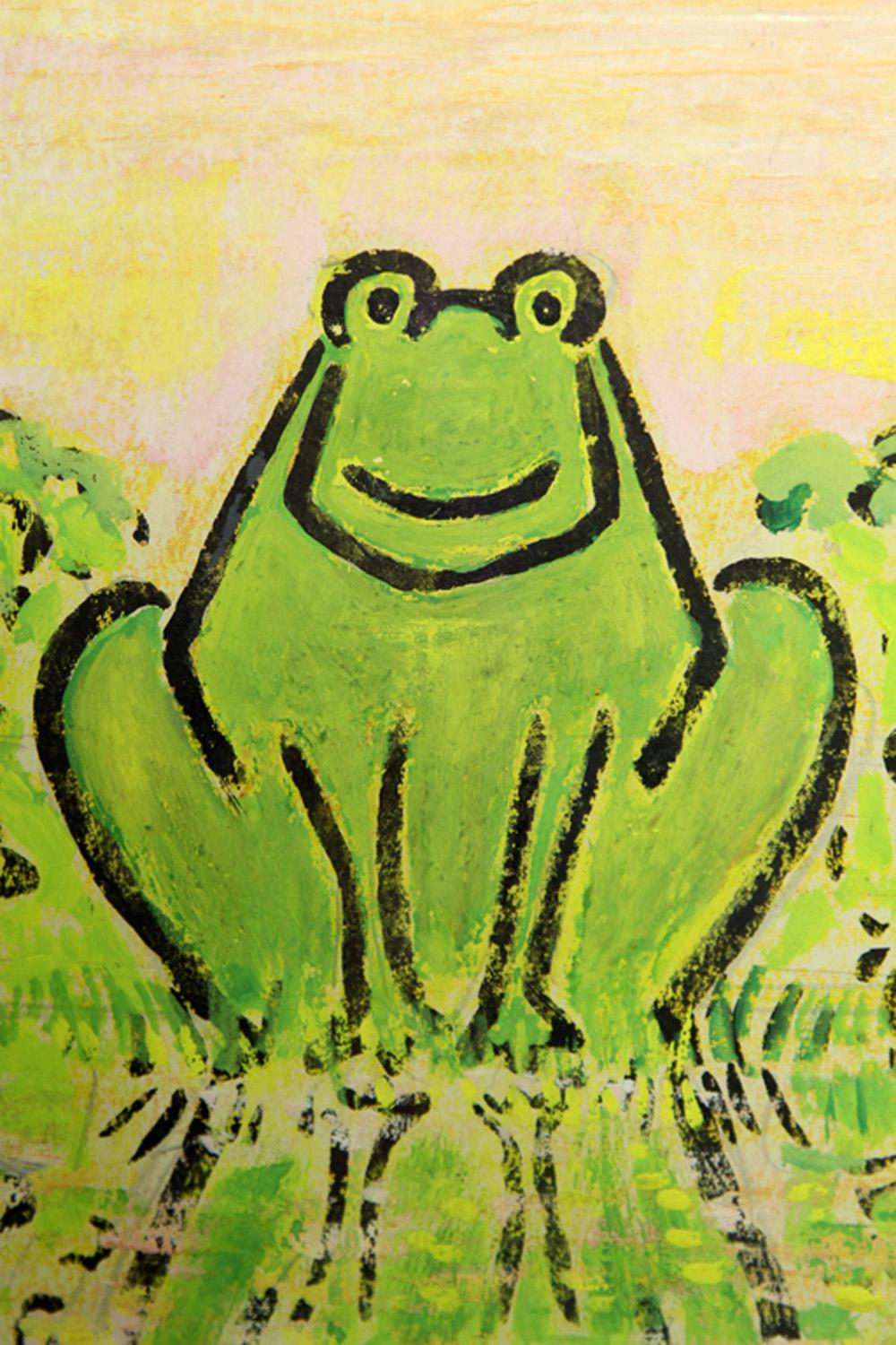 Rare Midcentury New Yorker Cover of a Glorious Frog by Abe Birnbaum 1