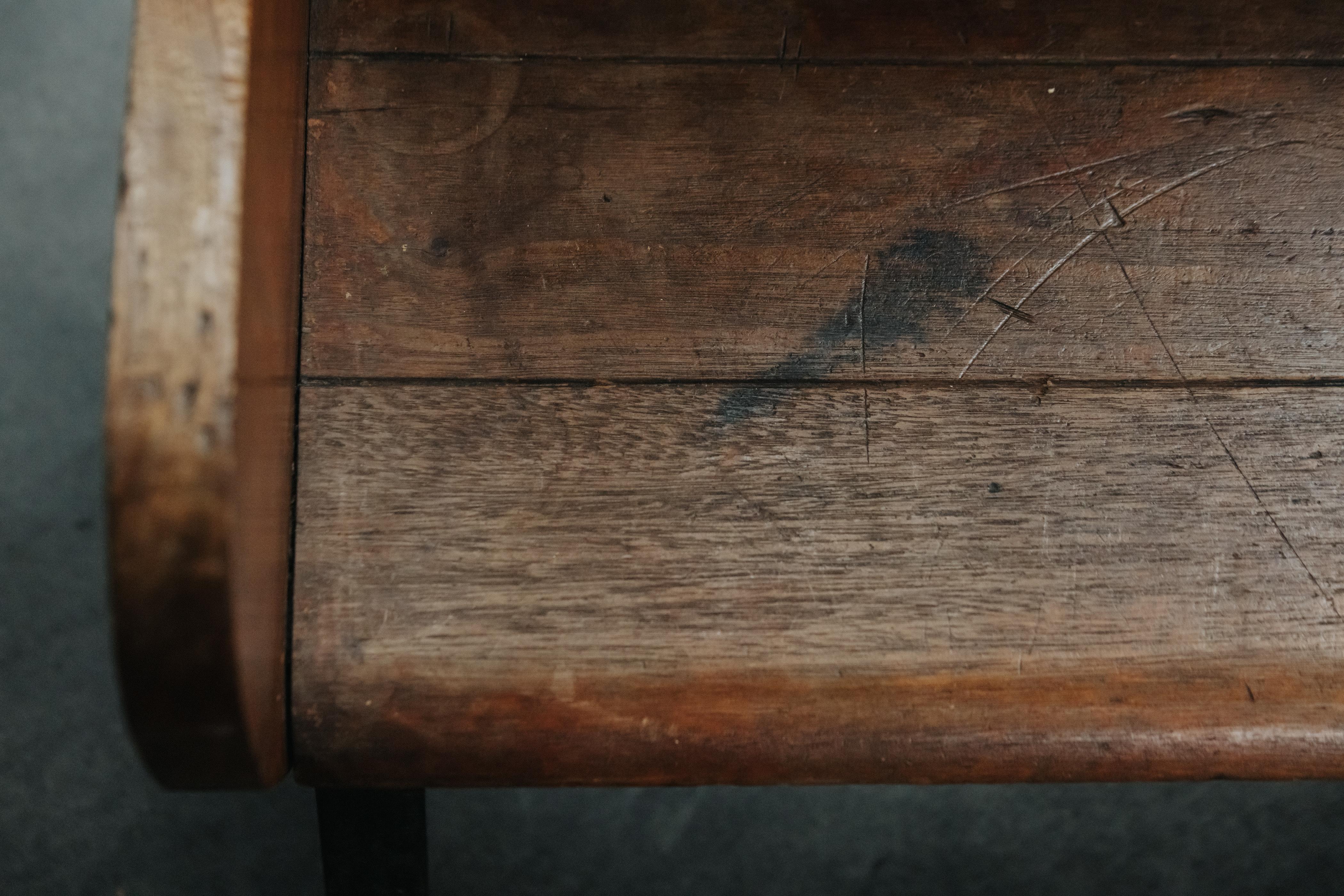 Rare Mid Century Oak Bench From France, Circa 1960 For Sale 5