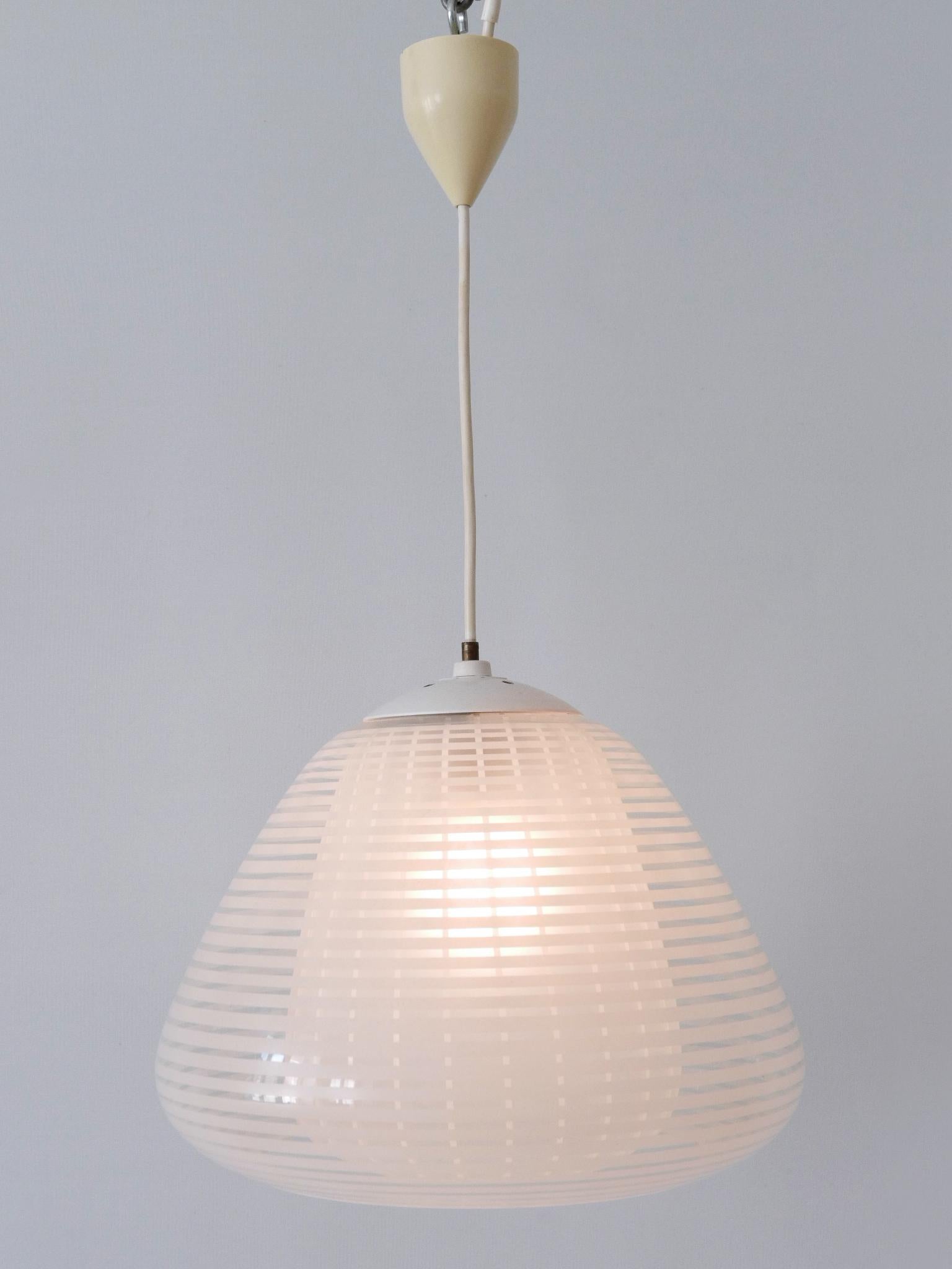 German Rare Mid-Century Pendant Lamp 